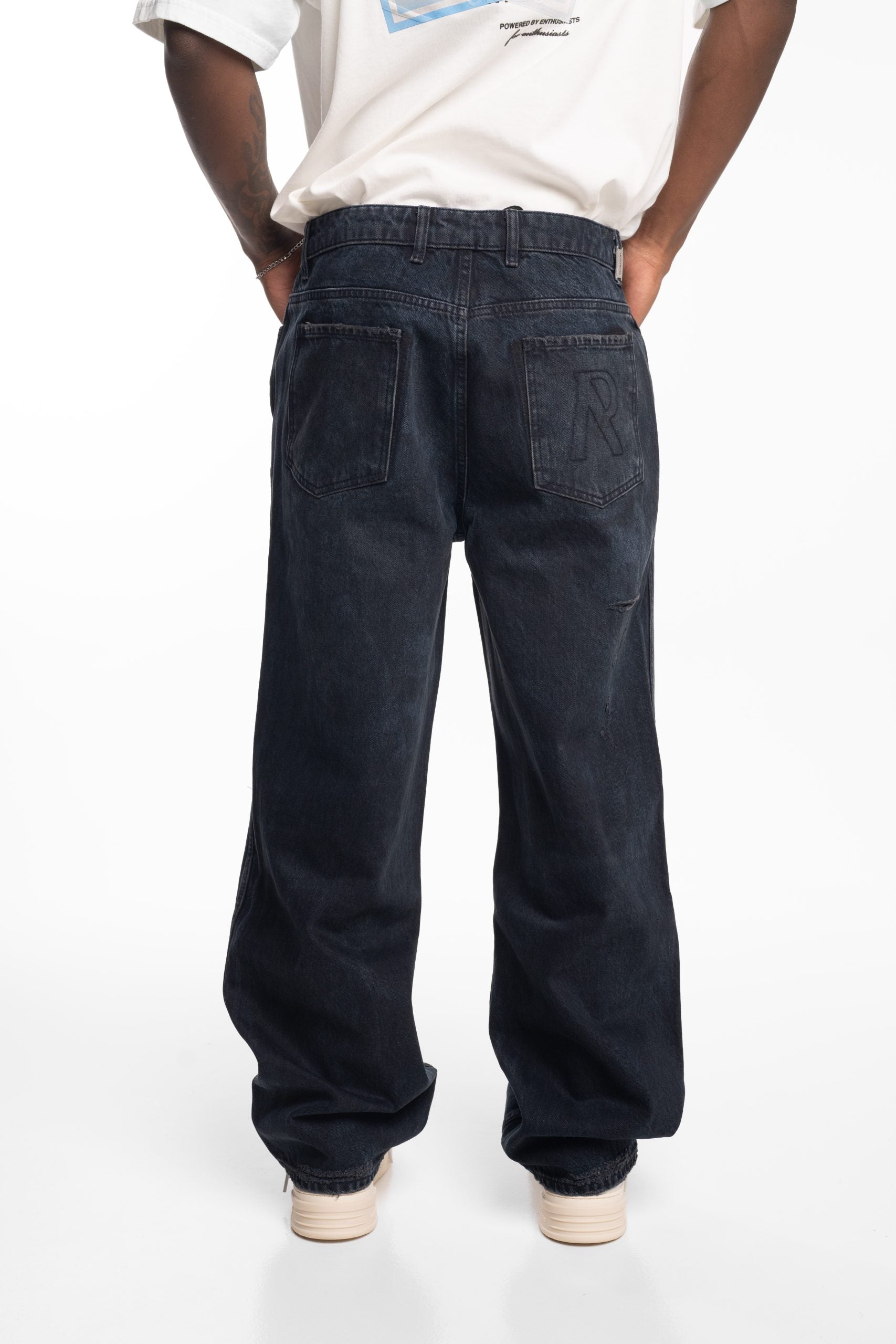 Represent Men's R3 Distressed Baggy Denim | MLM100334-01-Petrol
