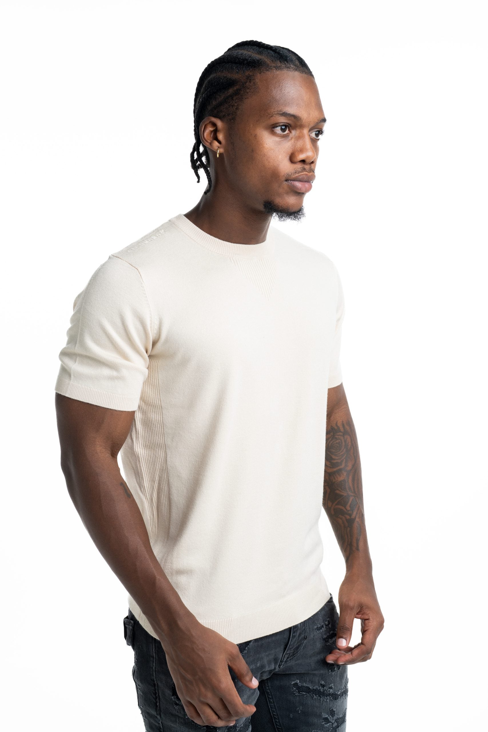 John Richmond Men's Maldi Sweater (Crew Neck) | UMP26023MAIR-Beige