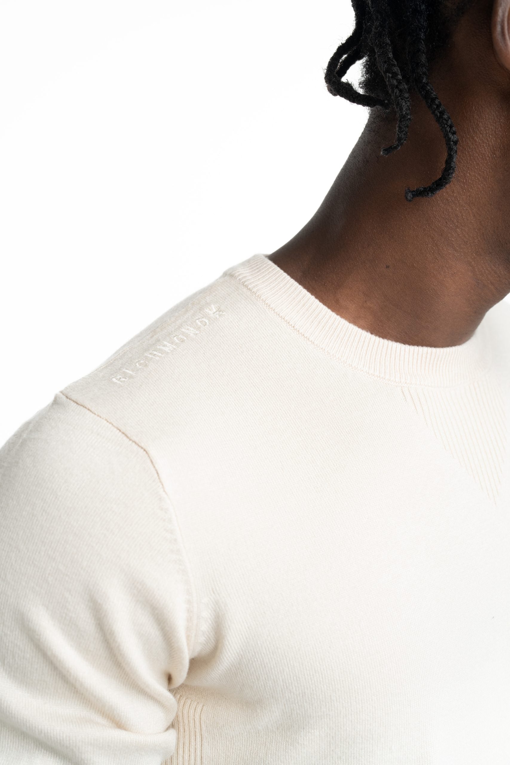 John Richmond Men's Maldi Sweater (Crew Neck) | UMP26023MAIR-Beige