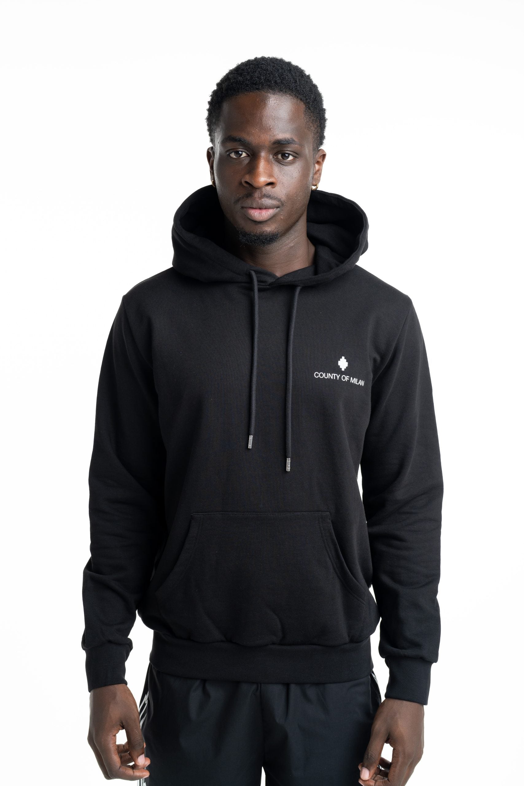 County Of Milan Men's Hoodie Black | S6CMMAHS093-110
