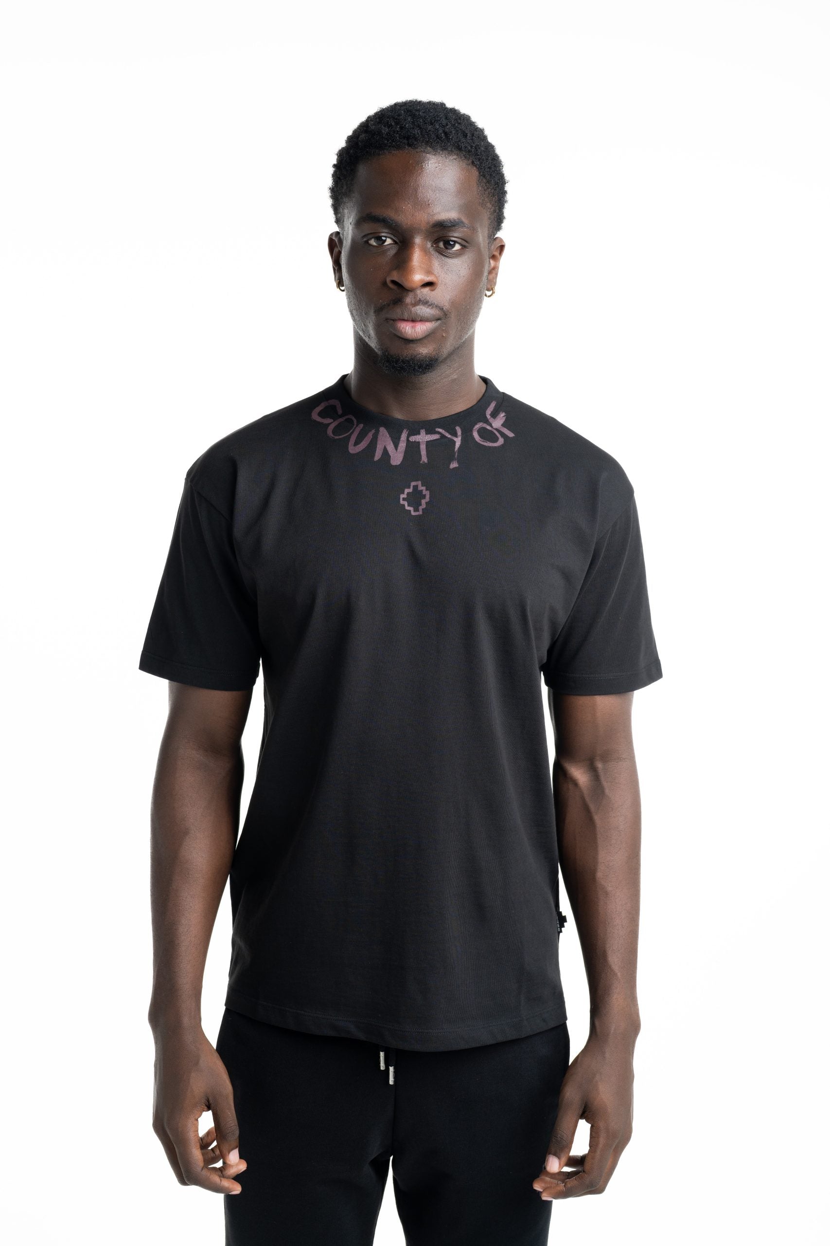 County Of Milan Men's T Shirt Black | S6CMMATH087-110
