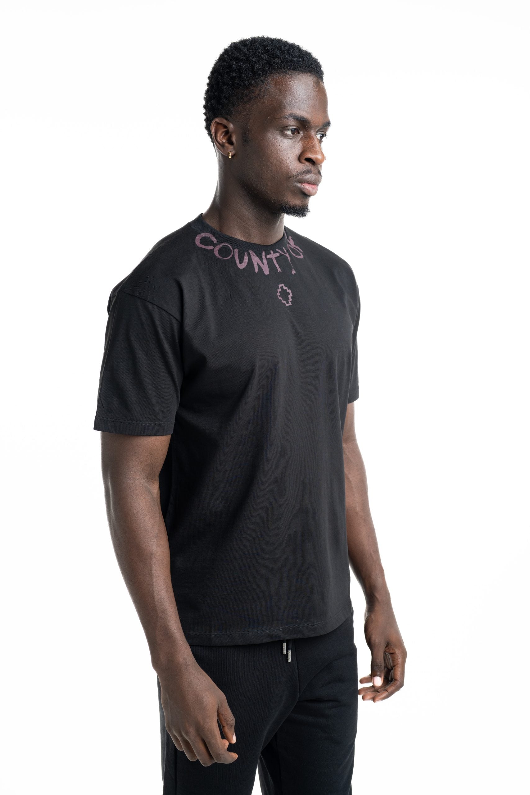 County Of Milan Men's T Shirt Black | S6CMMATH087-110