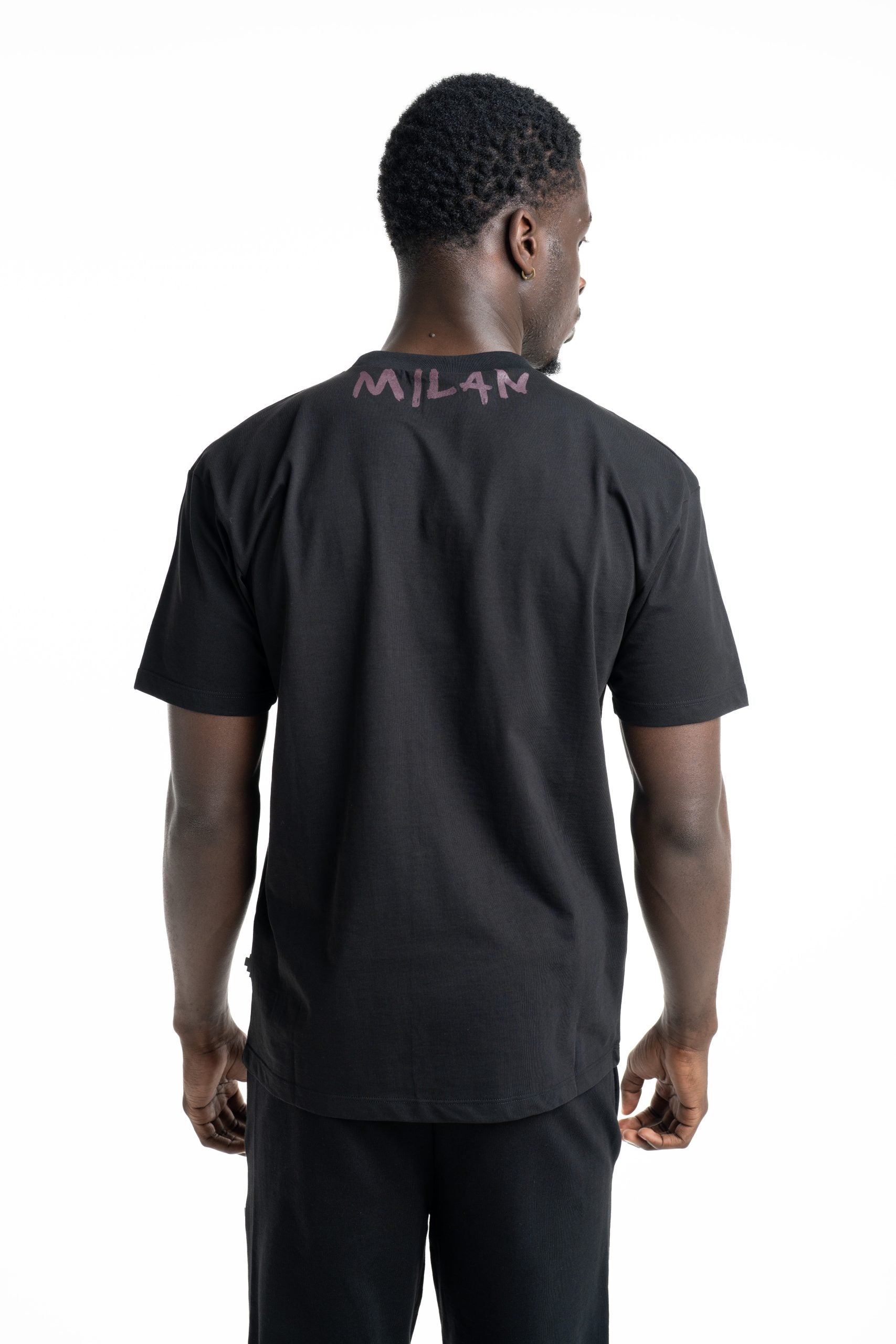 County Of Milan Men's T Shirt Black | S6CMMATH087-110