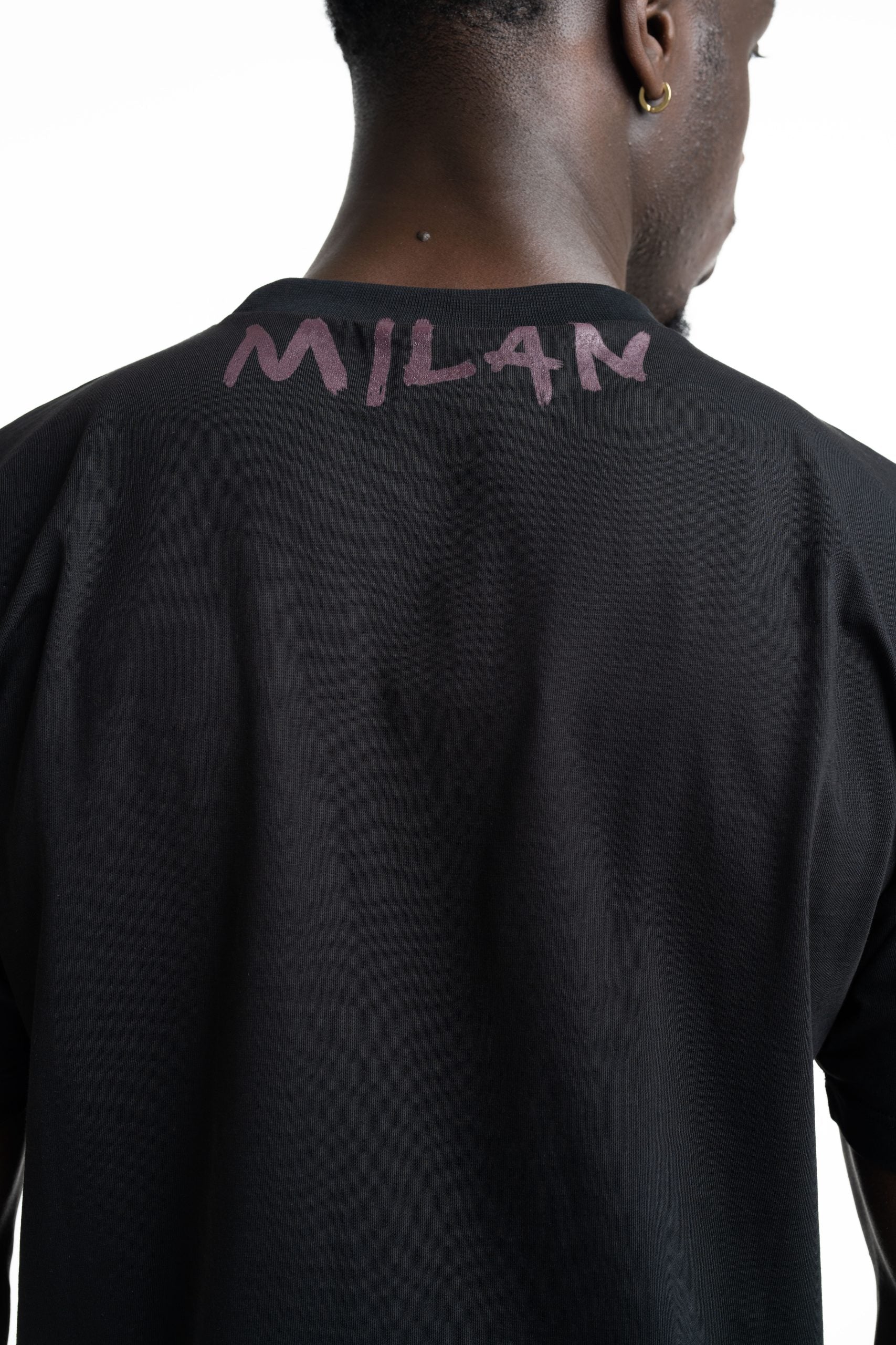 County Of Milan Men's T Shirt Black | S6CMMATH087-110