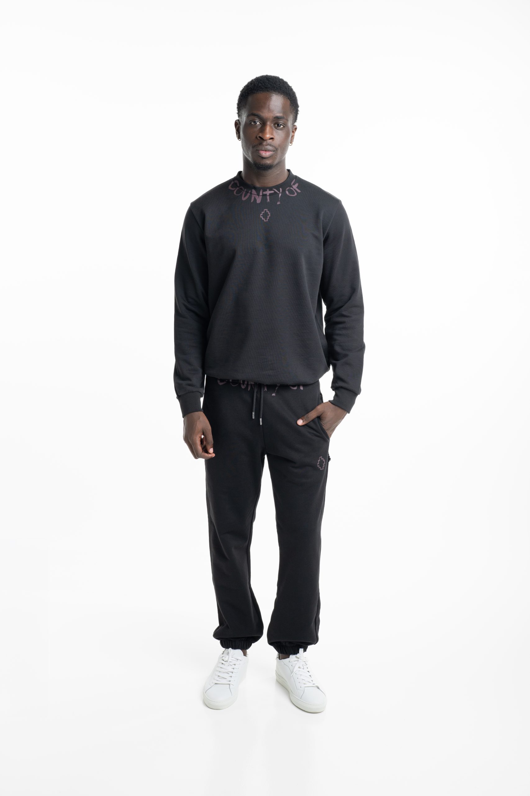 County Of Milan Men's Sweatpants Black | S6CMMAFP090-110