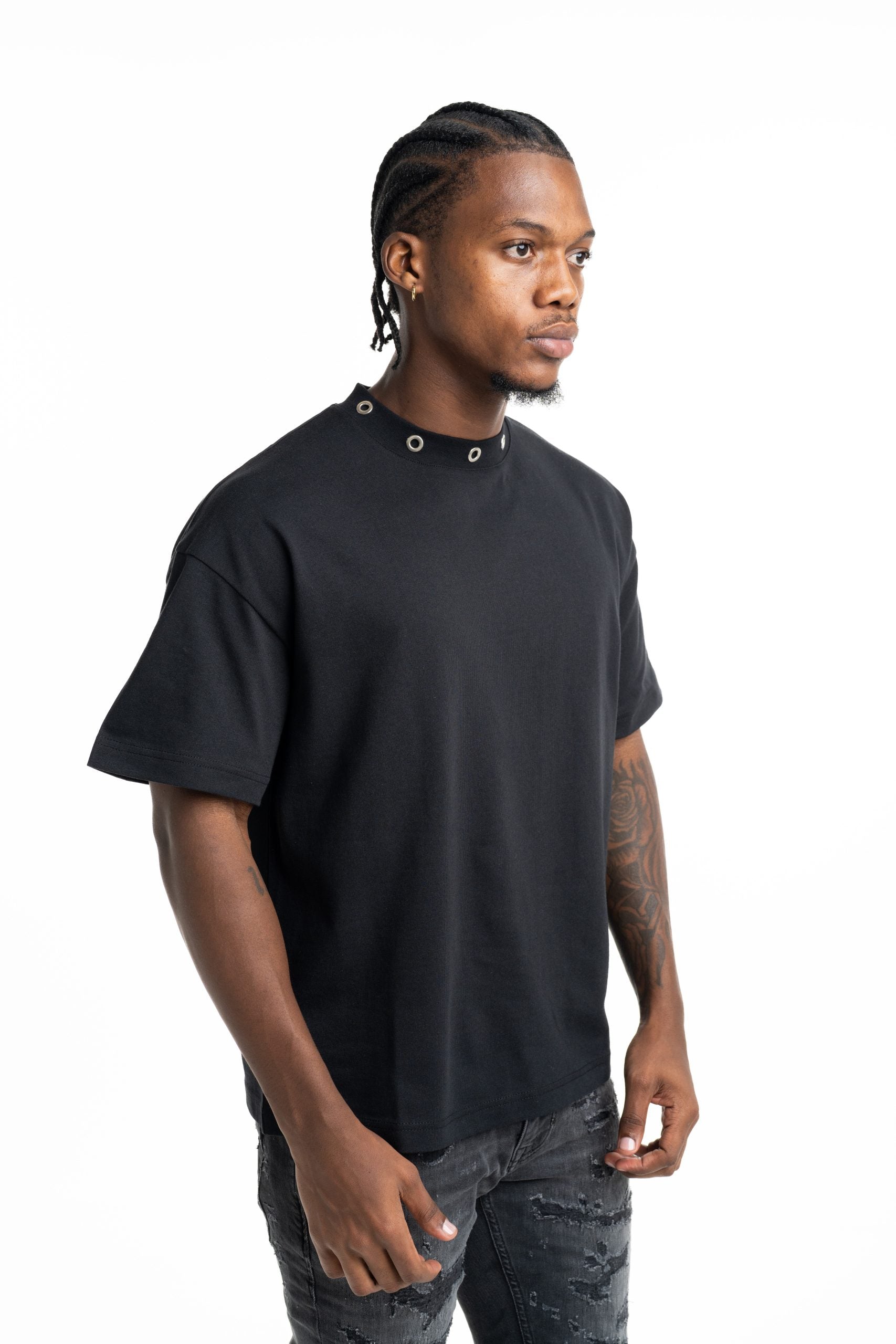 John Richmond Men's Bilanki T Shirt | UMP26132TSAYT-Black