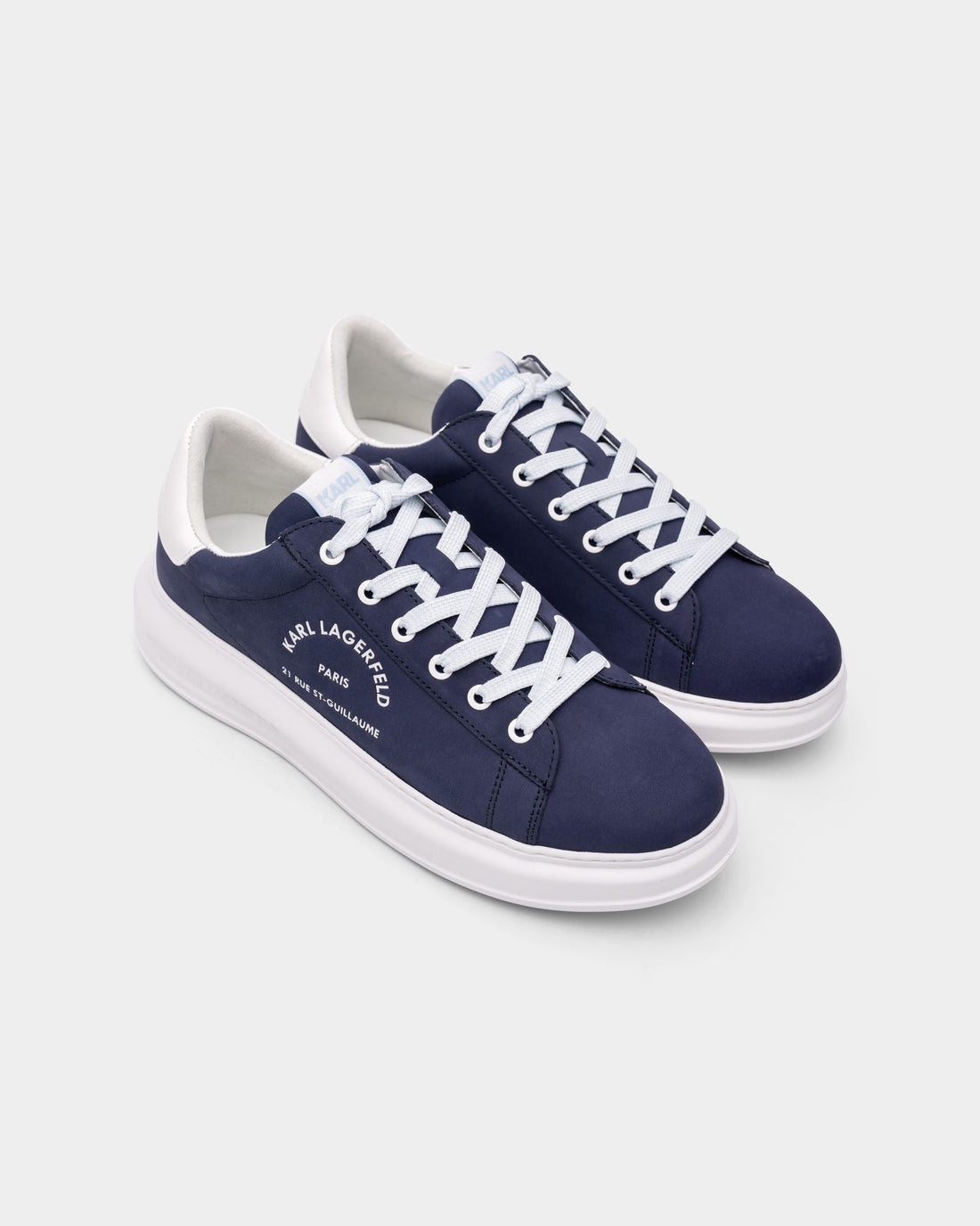 Karl Lagerfeld Men's Kapri Maison Blue Nubuck | KL52537A-2BB