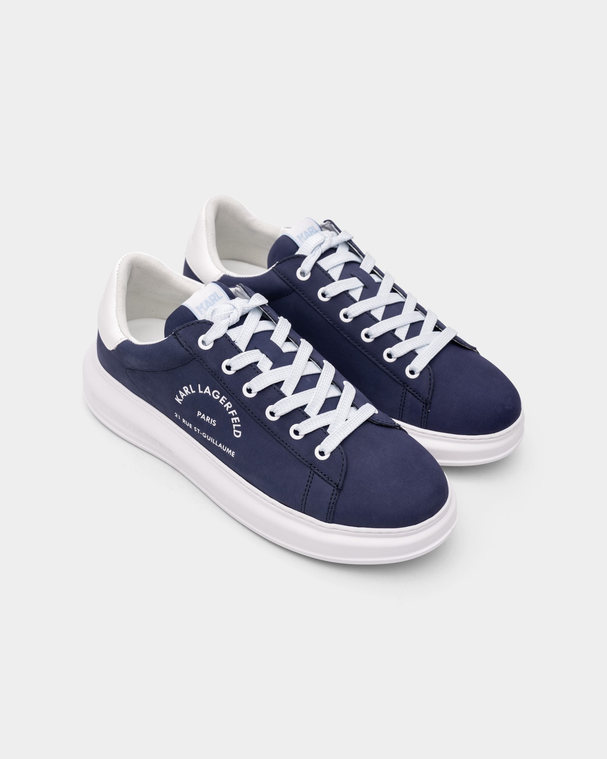 Karl Lagerfeld Men's Kapri Maison Blue Nubuck | KL52537A-2BB