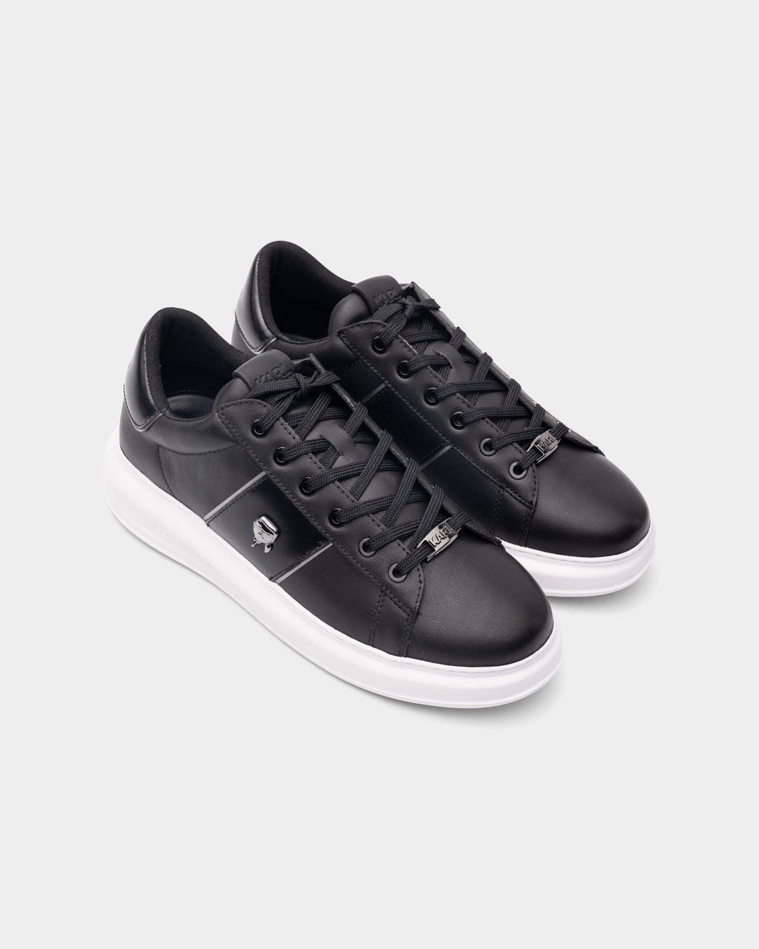 Karl Lagerfeld Men's Kapri Ikonik Pin Lo Lace Black Lthr | KL52534A-000