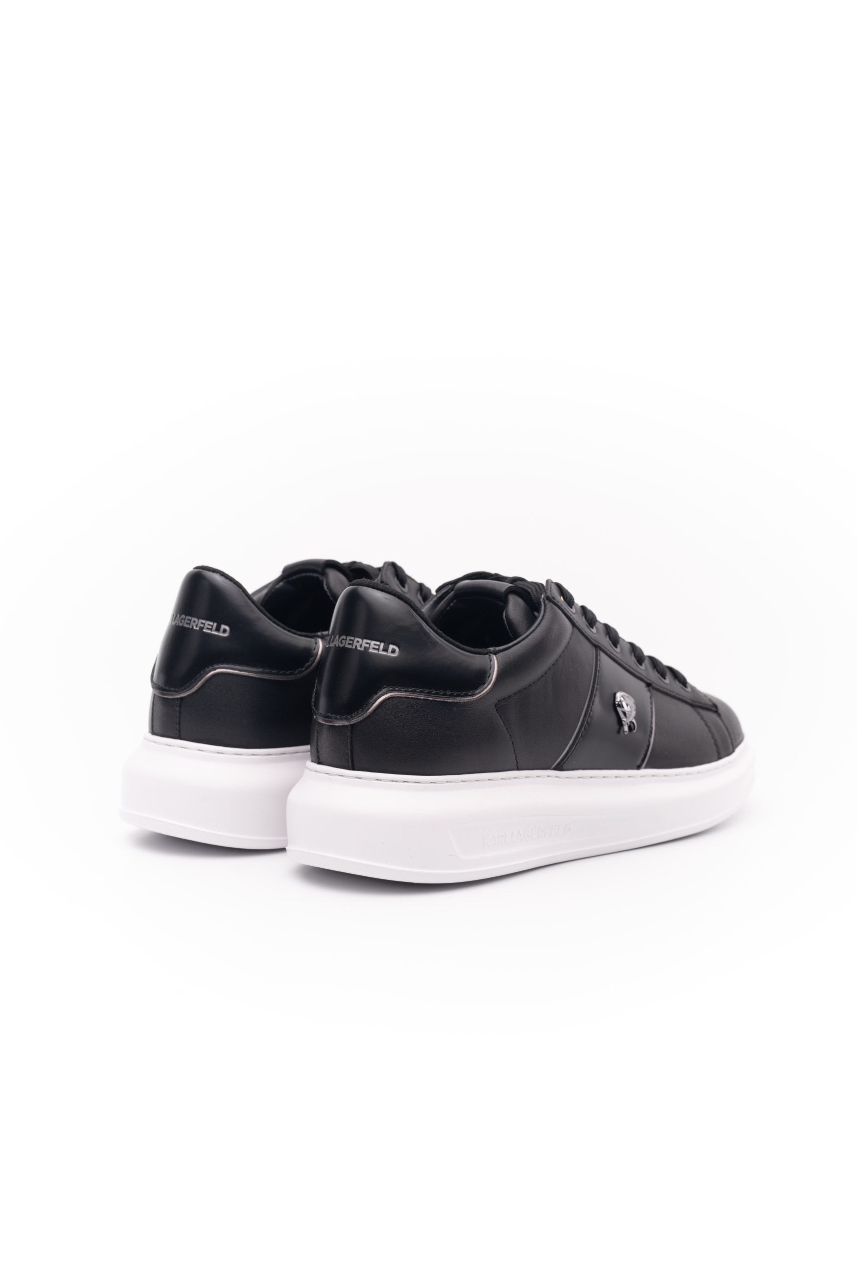 Karl Lagerfeld Men's Kapri Ikonik Pin Lo Lace Black Lthr | KL52534A-000