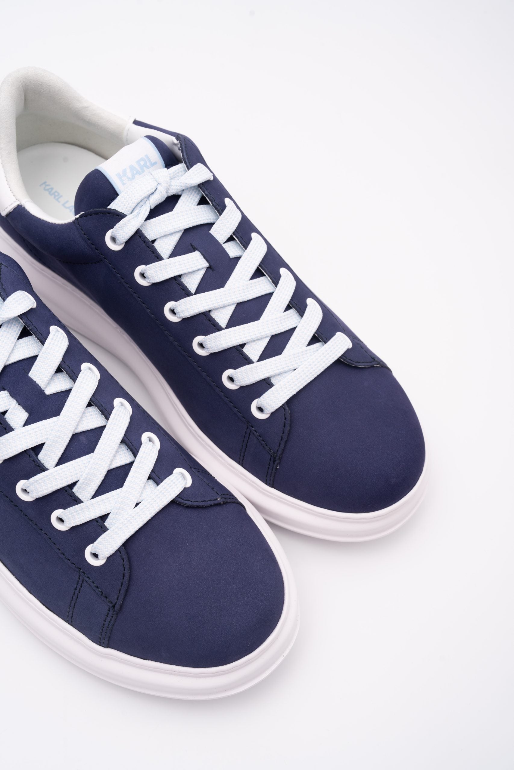 Karl Lagerfeld Men's Kapri Maison Blue Nubuck | KL52537A-2BB