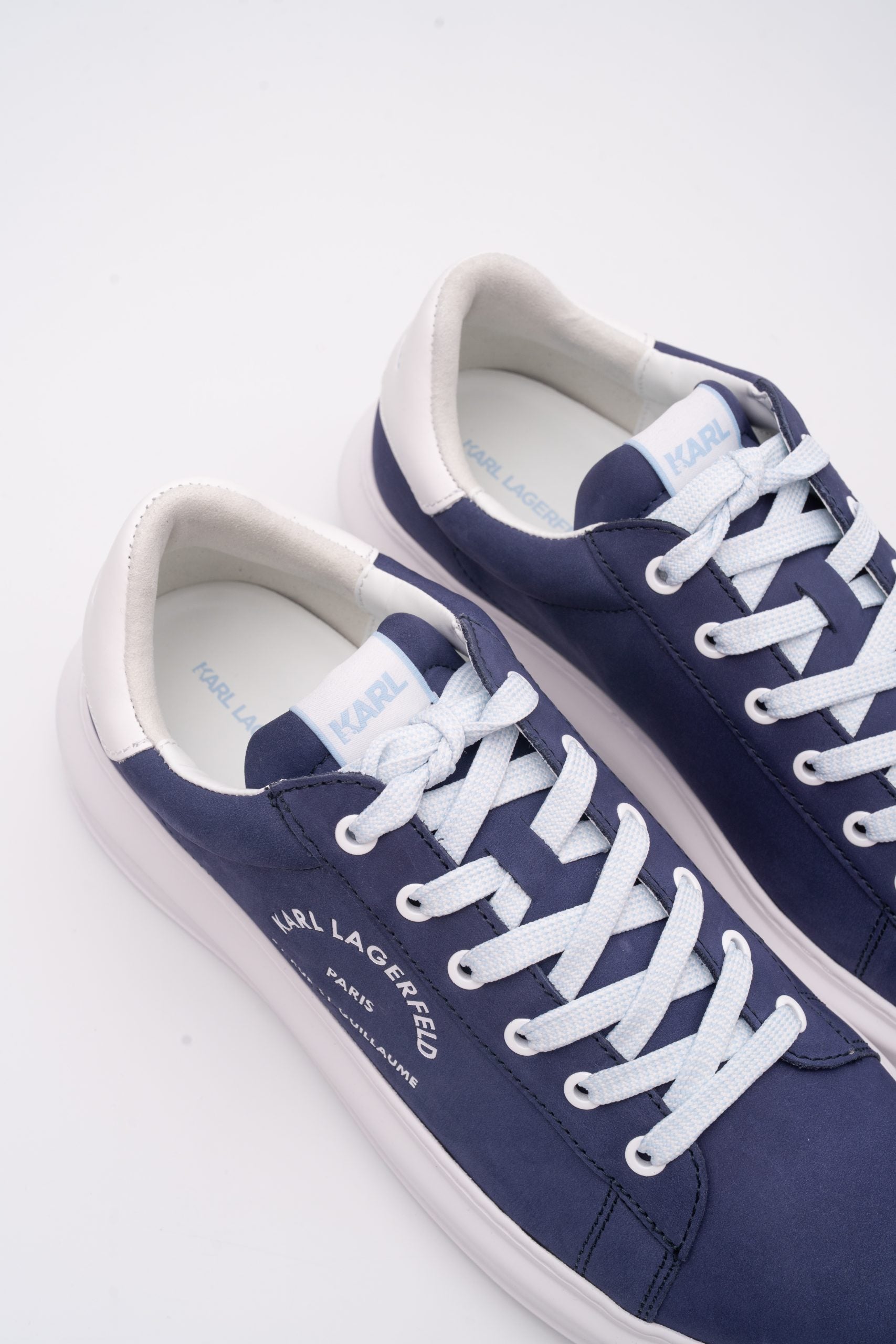 Karl Lagerfeld Men's Kapri Maison Blue Nubuck | KL52537A-2BB
