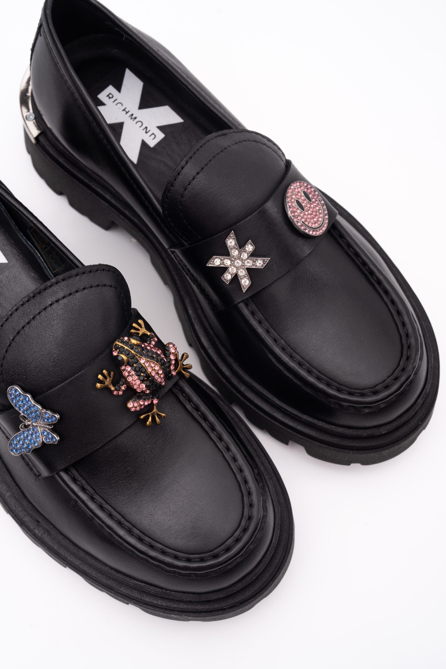John Richmond Ladies Shoes Calf Black | 29043-CP-A
