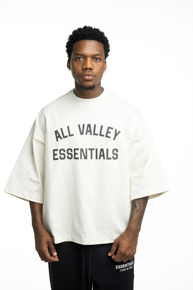 Essentials Fear Of God Men's Merch Tee Boxy Fit | RW002680034-Ivory