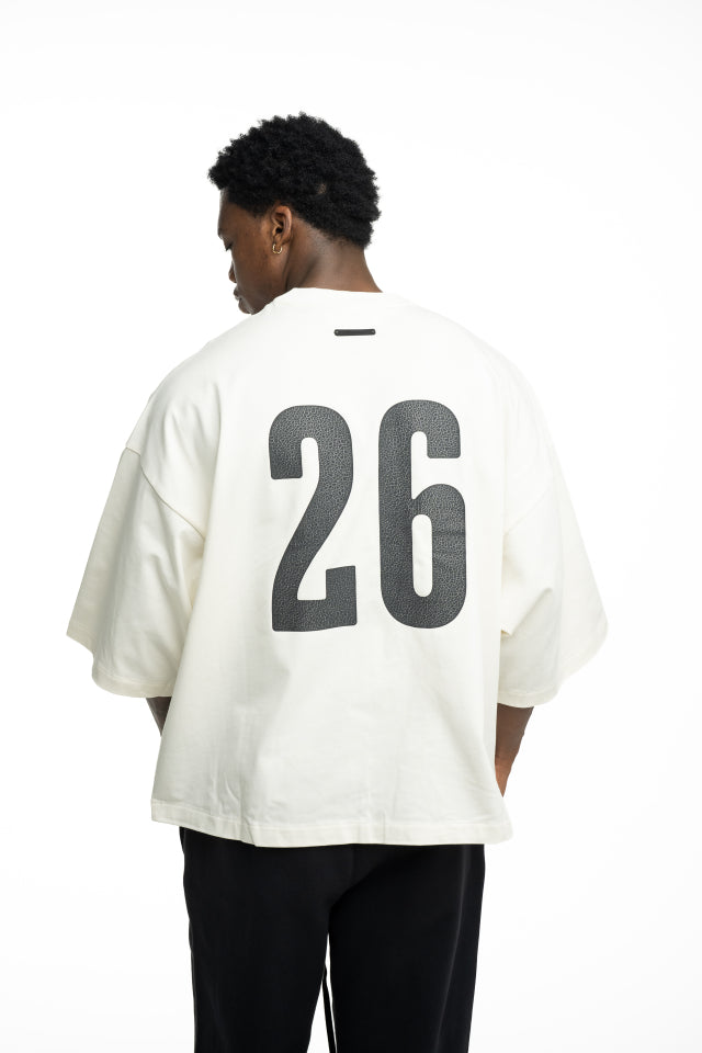 Essentials Fear Of God Men's Merch Tee Boxy Fit | RW002680034-Ivory