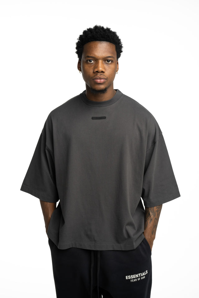 Essentials Fear Of God Men's Merch Tee Boxy Fit | RW002660032-Iron Grey
