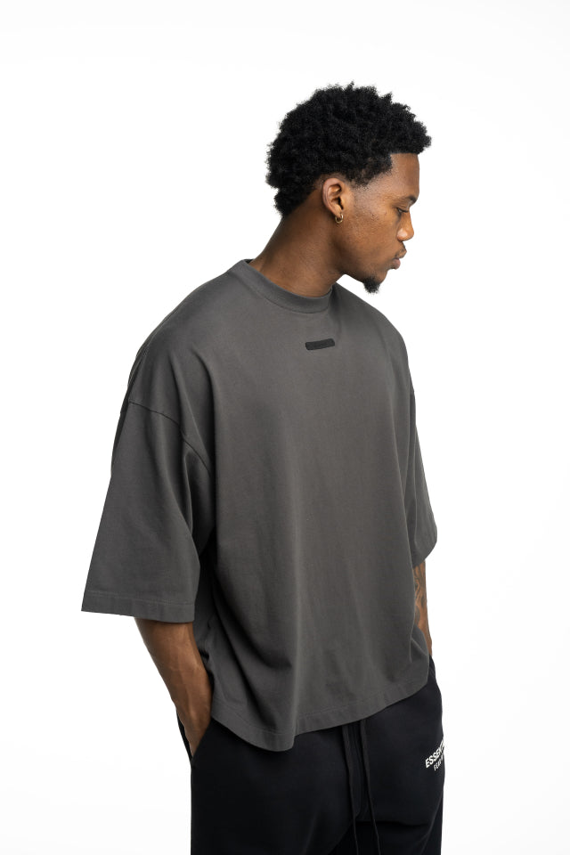 Essentials Fear Of God Men's Merch Tee Boxy Fit | RW002660032-Iron Grey