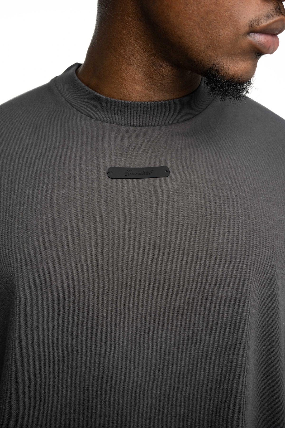 Essentials Fear Of God Men's Merch Tee Boxy Fit | RW002660032-Iron Grey