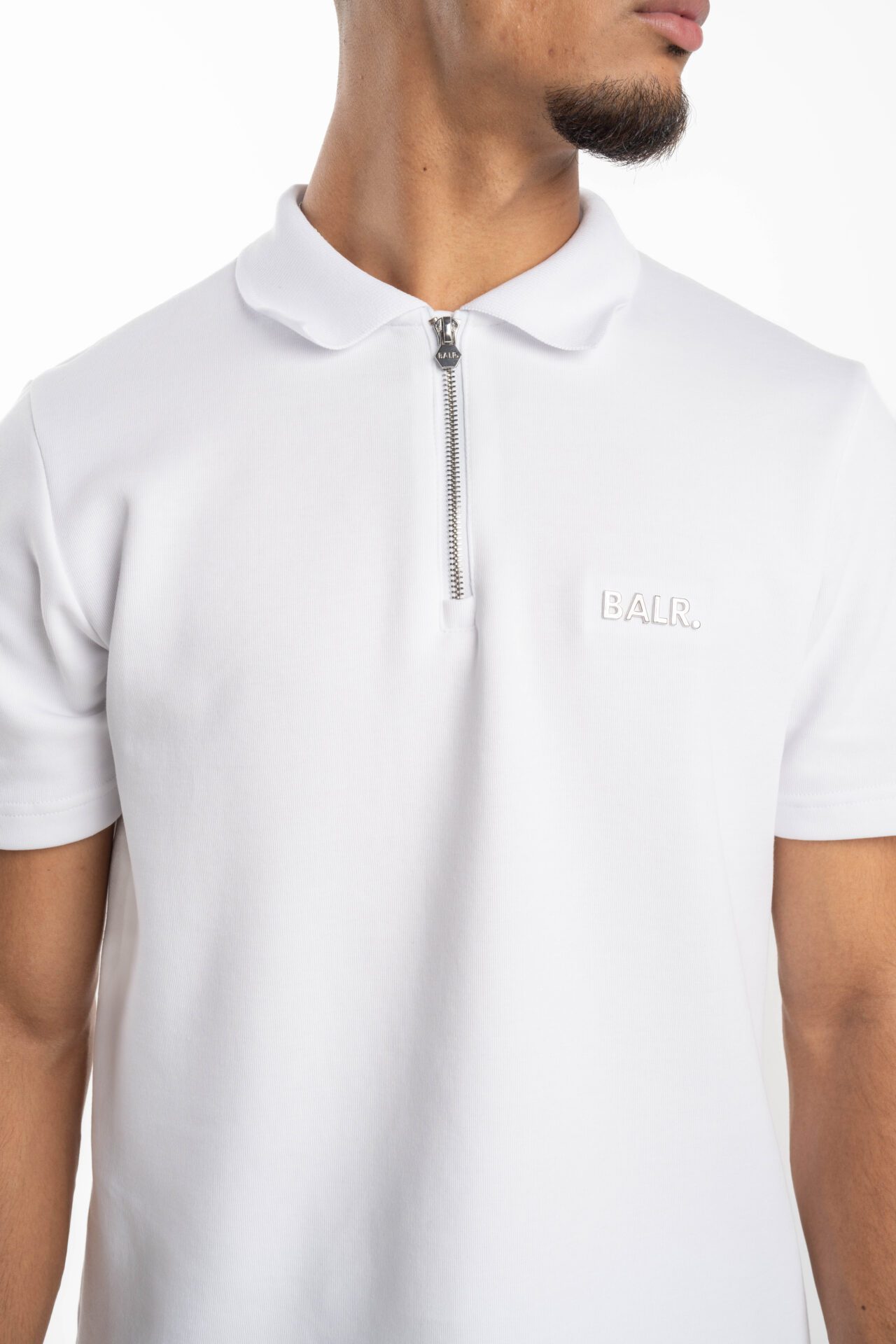 (Core) BALR Men's Q Series Regular Fit Polo Shirt | B1122.1033-Bright White