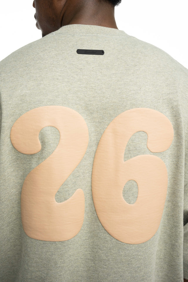 Essentials Fear Of God Men's Heavy Jersey Merch Tee Boxy Fit | RW002740151-Washed Seal Heather