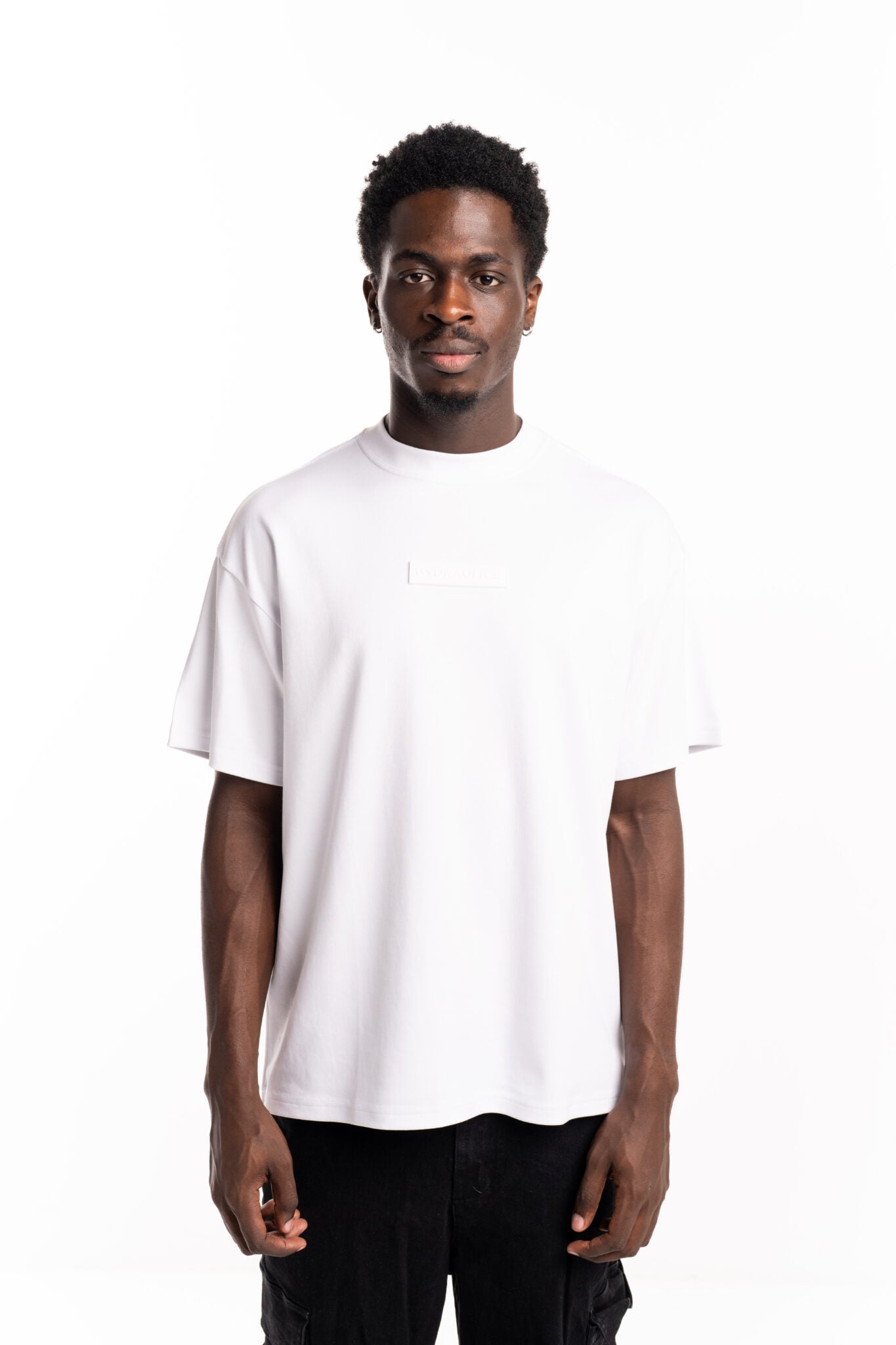 Hydraulics Rubber Box Logo Tonal Oversized Tee White