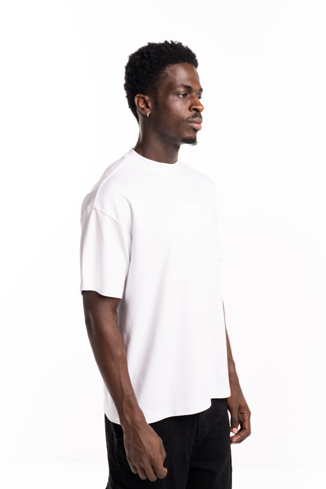 Hydraulics Rubber Box Logo Tonal Oversized Tee White
