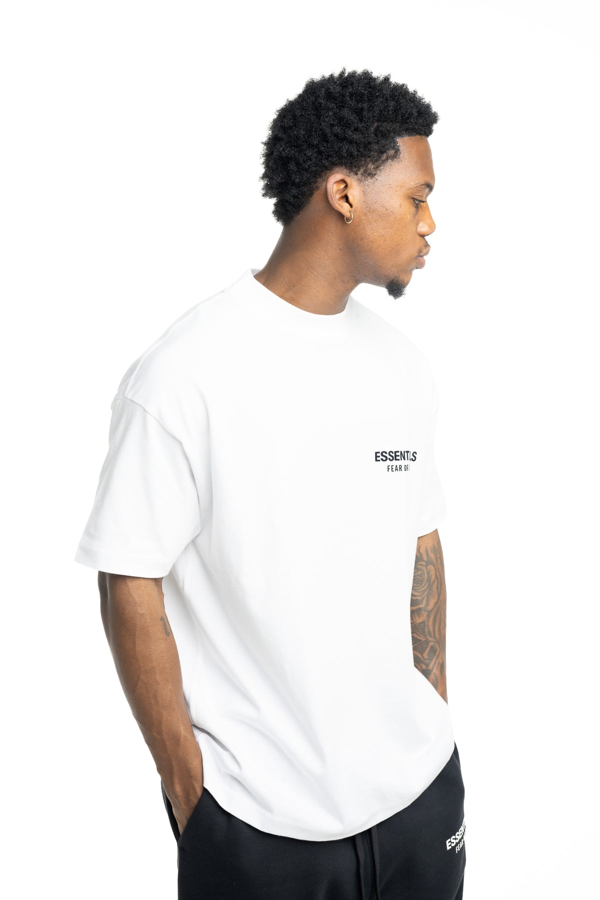 (Core) Essentials Fear Of God Men's Classic T Shirt | 125AS264173F-Bright White