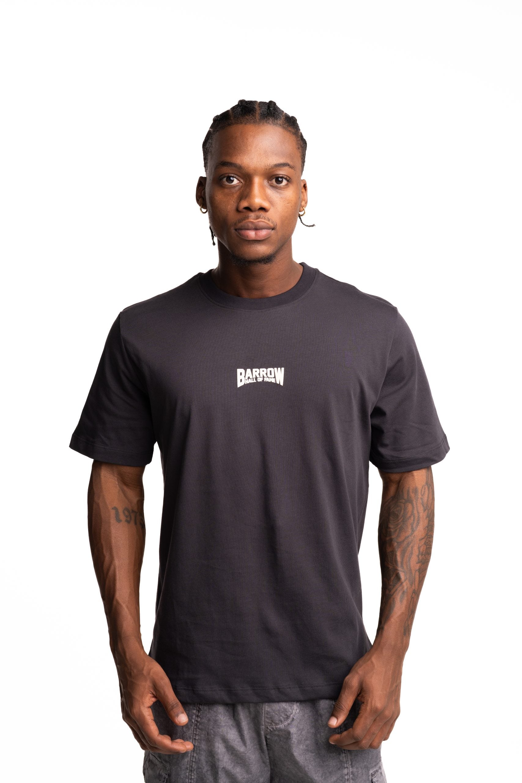 Barrow Men's Jersey T Shirt Asphalt | F5BWUATH038-251