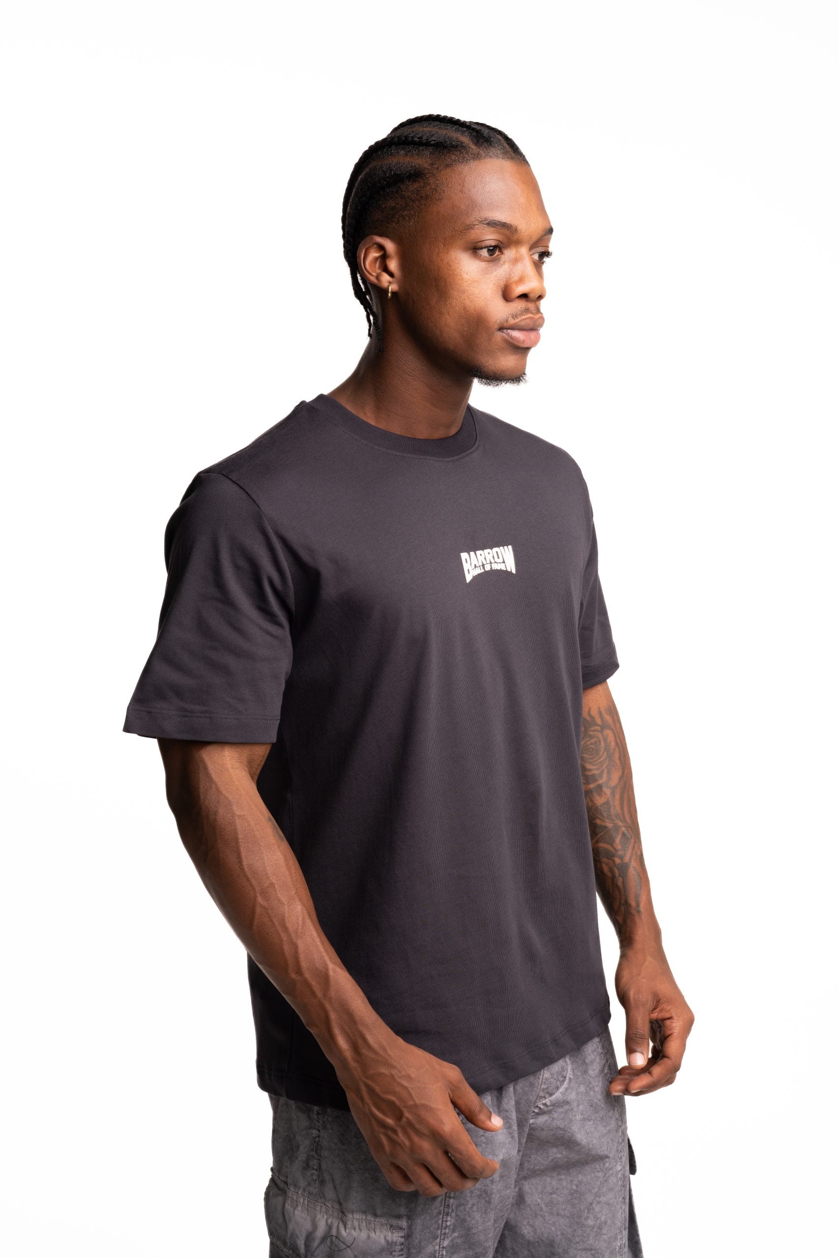 Barrow Men's Jersey T Shirt Asphalt | F5BWUATH038-251