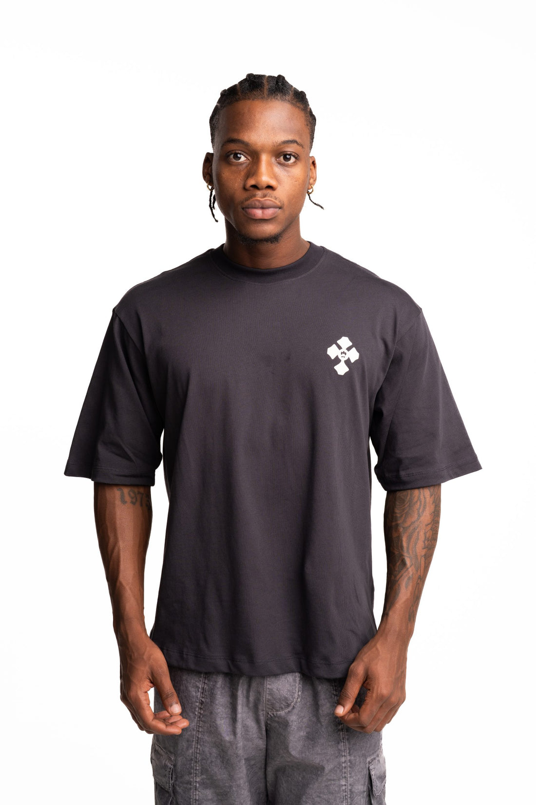 Barrow Men's Jersey T Shirt Asphalt | F5BWUATH121-251