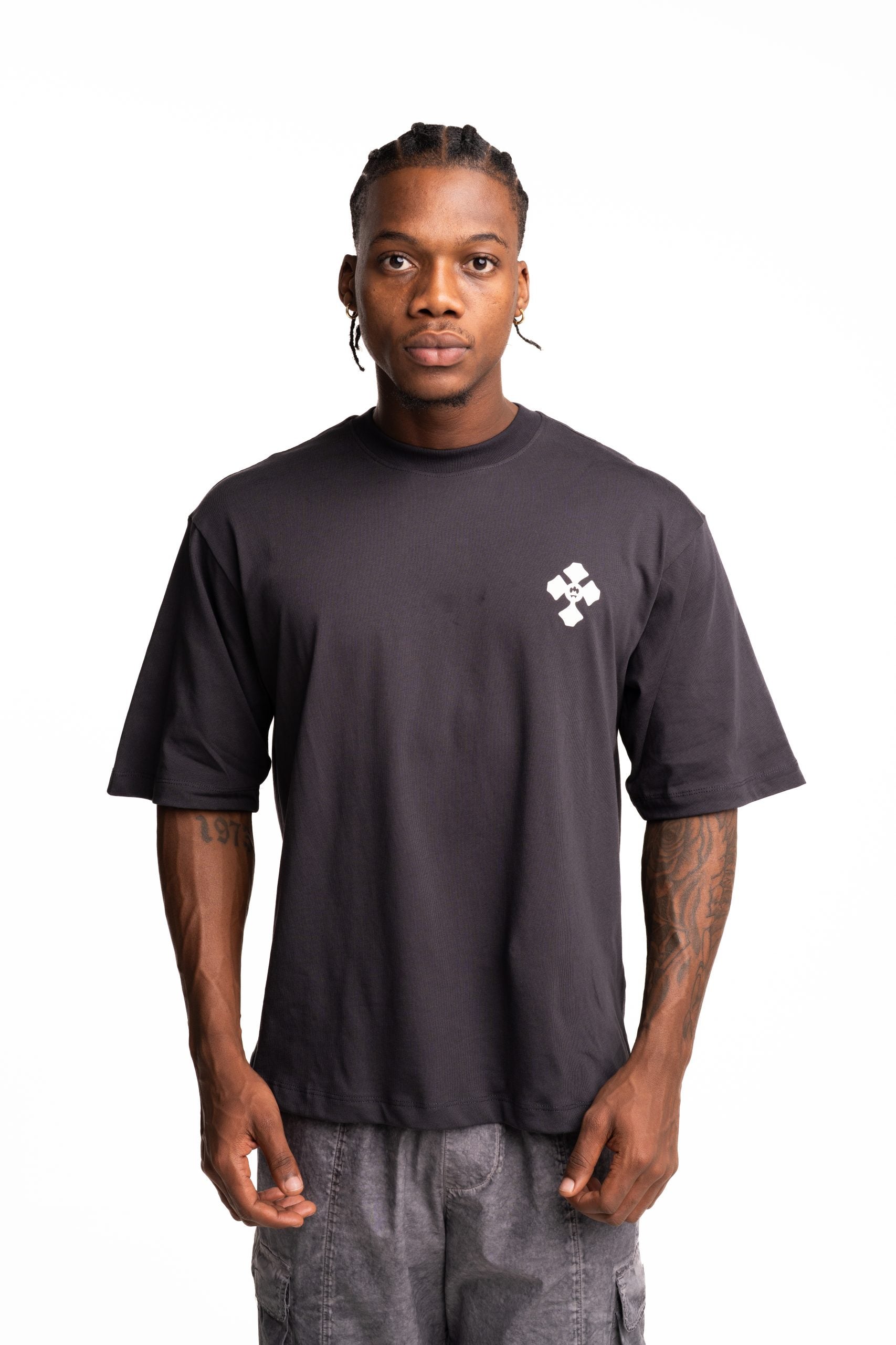 Barrow Men's Jersey T Shirt Asphalt | F5BWUATH121-251