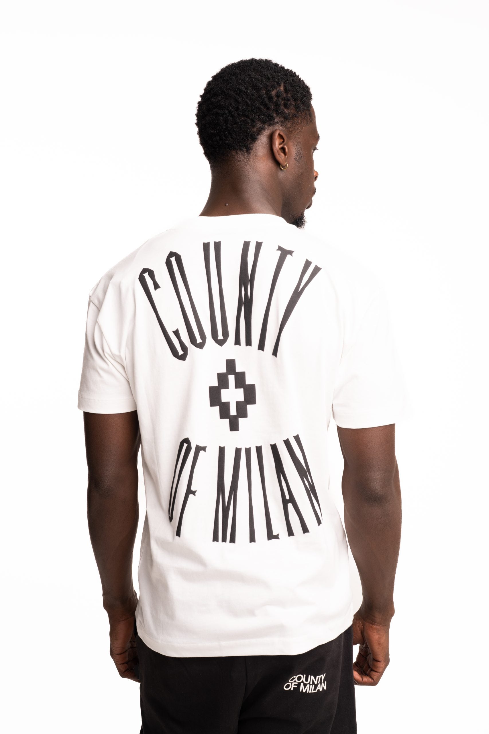 County Of Milan Men's Jersey T Shirt Off White | F5CAMATH057-002
