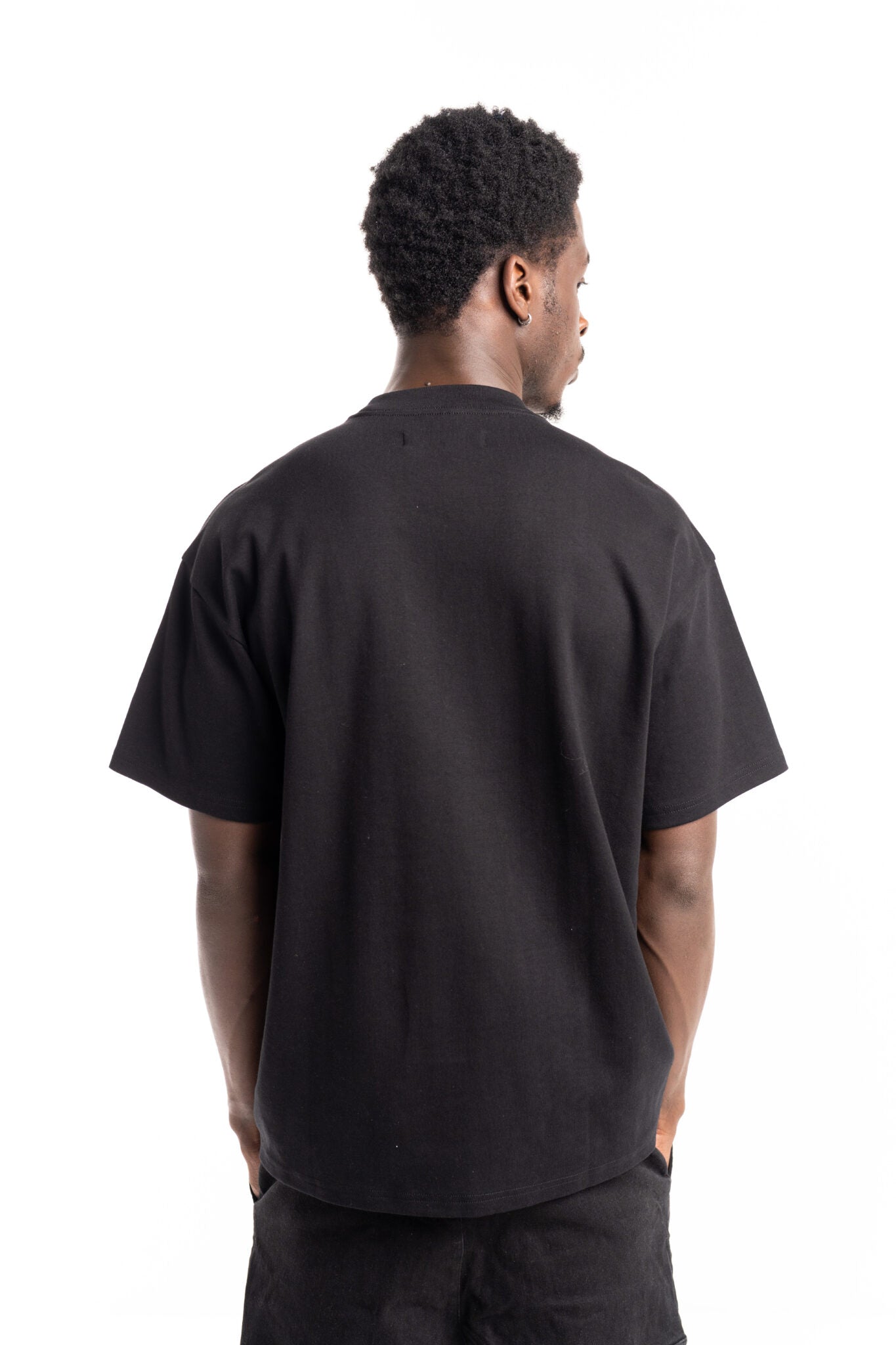 Hydraulics oversized red gothic neck tee black AW25OSFIT GOT Black