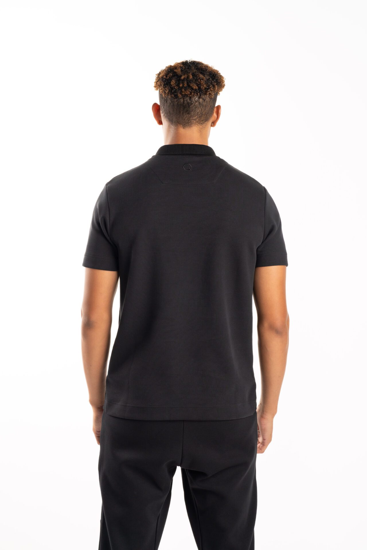 (Core) BALR Men's Q Series Regular Fit Polo Shirt| B1122.1033-Jet Black
