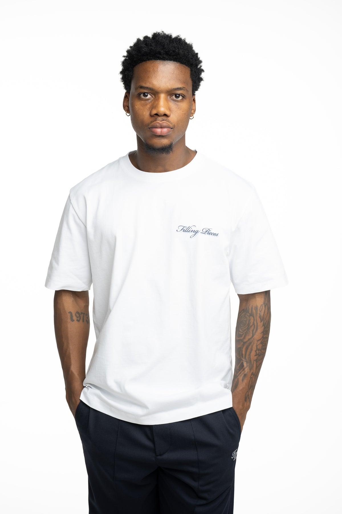 Filling Pieces Men's Director T Shirt White | 422620500362-110