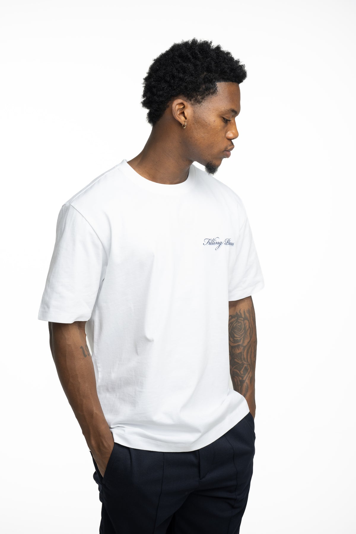 Filling Pieces Men's Director T Shirt White | 422620500362-110