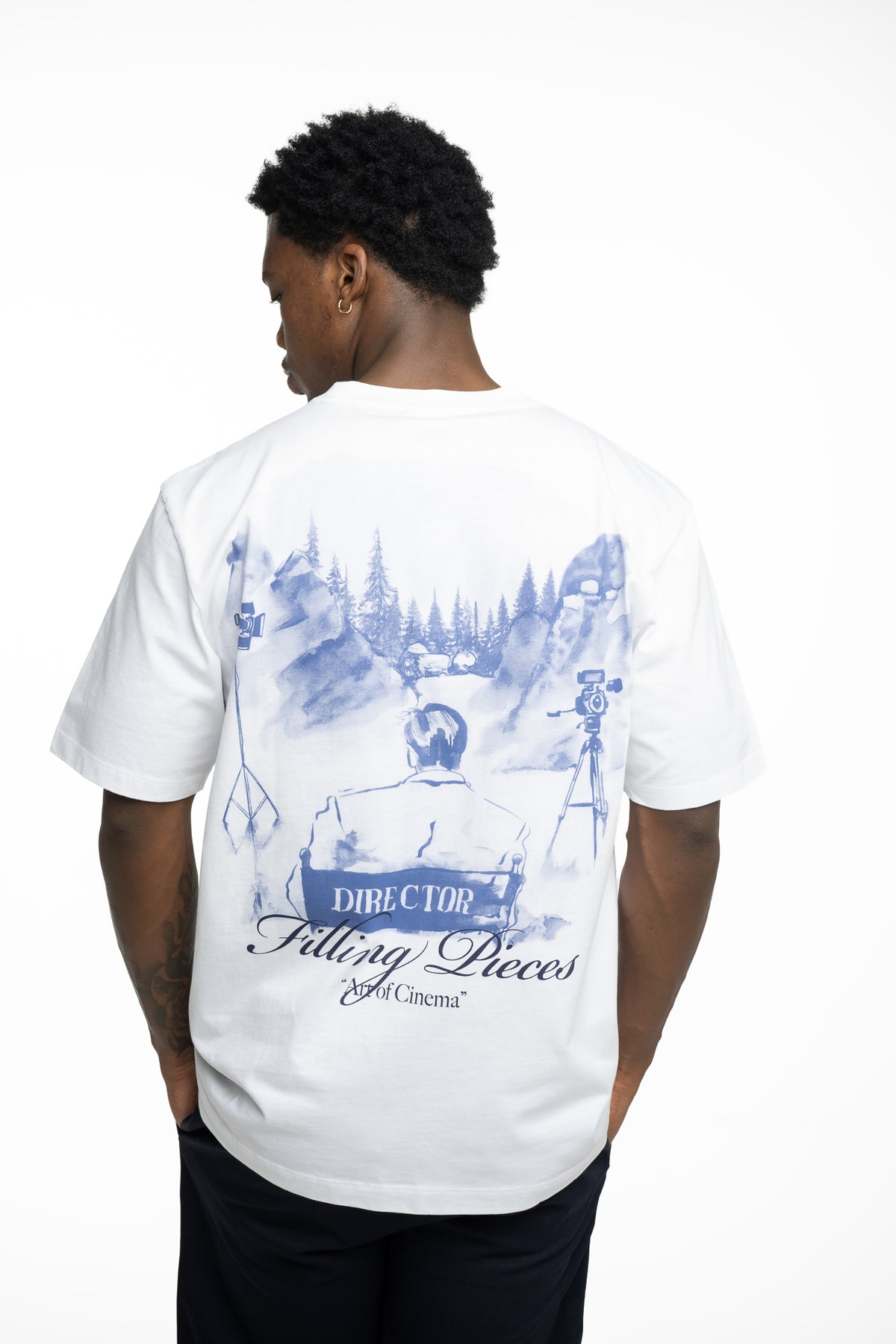 Filling Pieces Men's Director T Shirt White | 422620500362-110