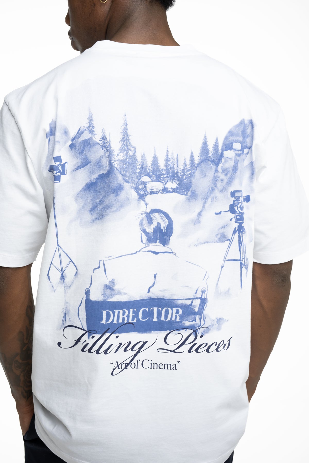 Filling Pieces Men's Director T Shirt White | 422620500362-110