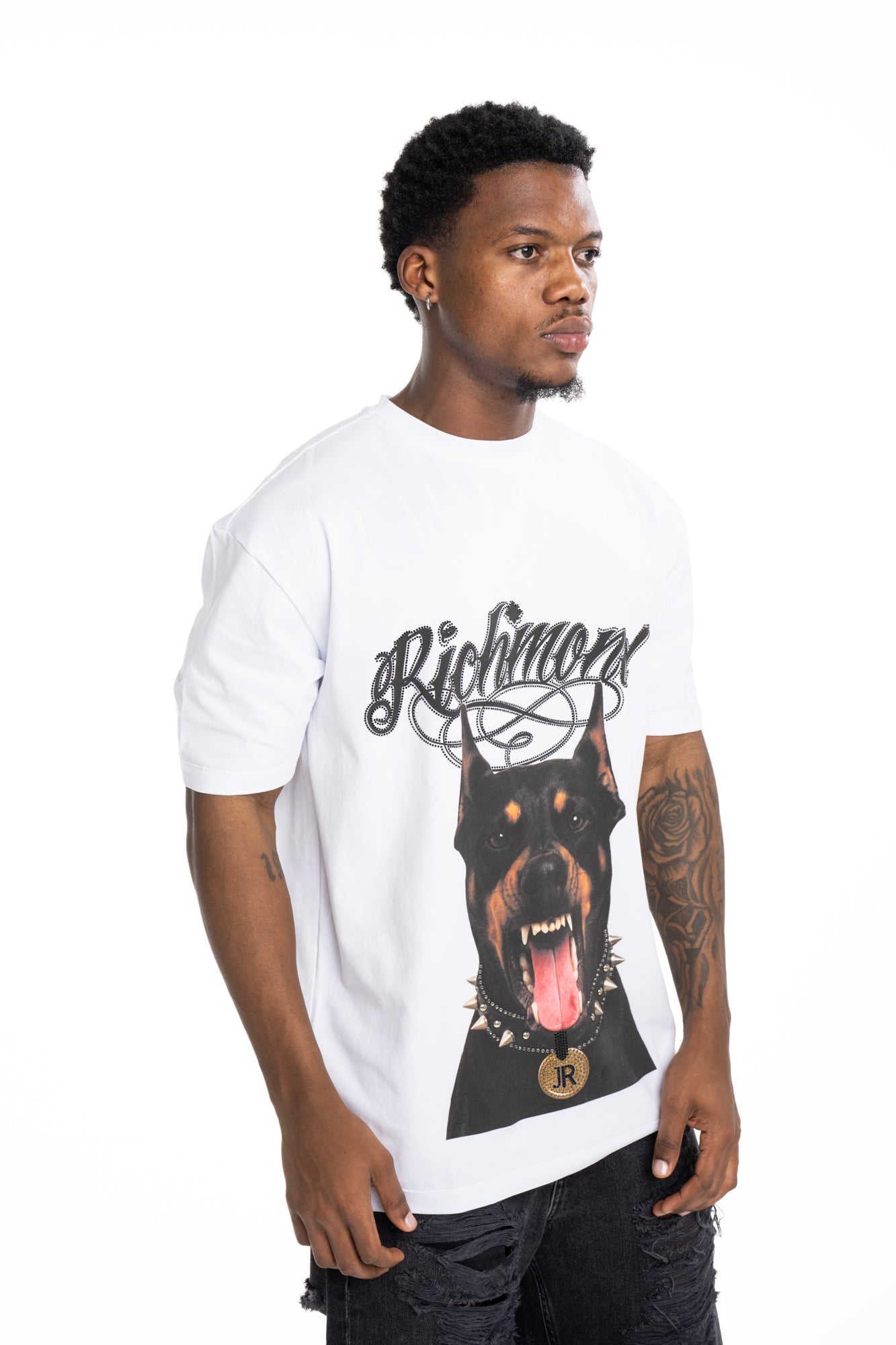 John Richmond Men's T Shirt Illapa (Regular) | RMP26301TSM9-White