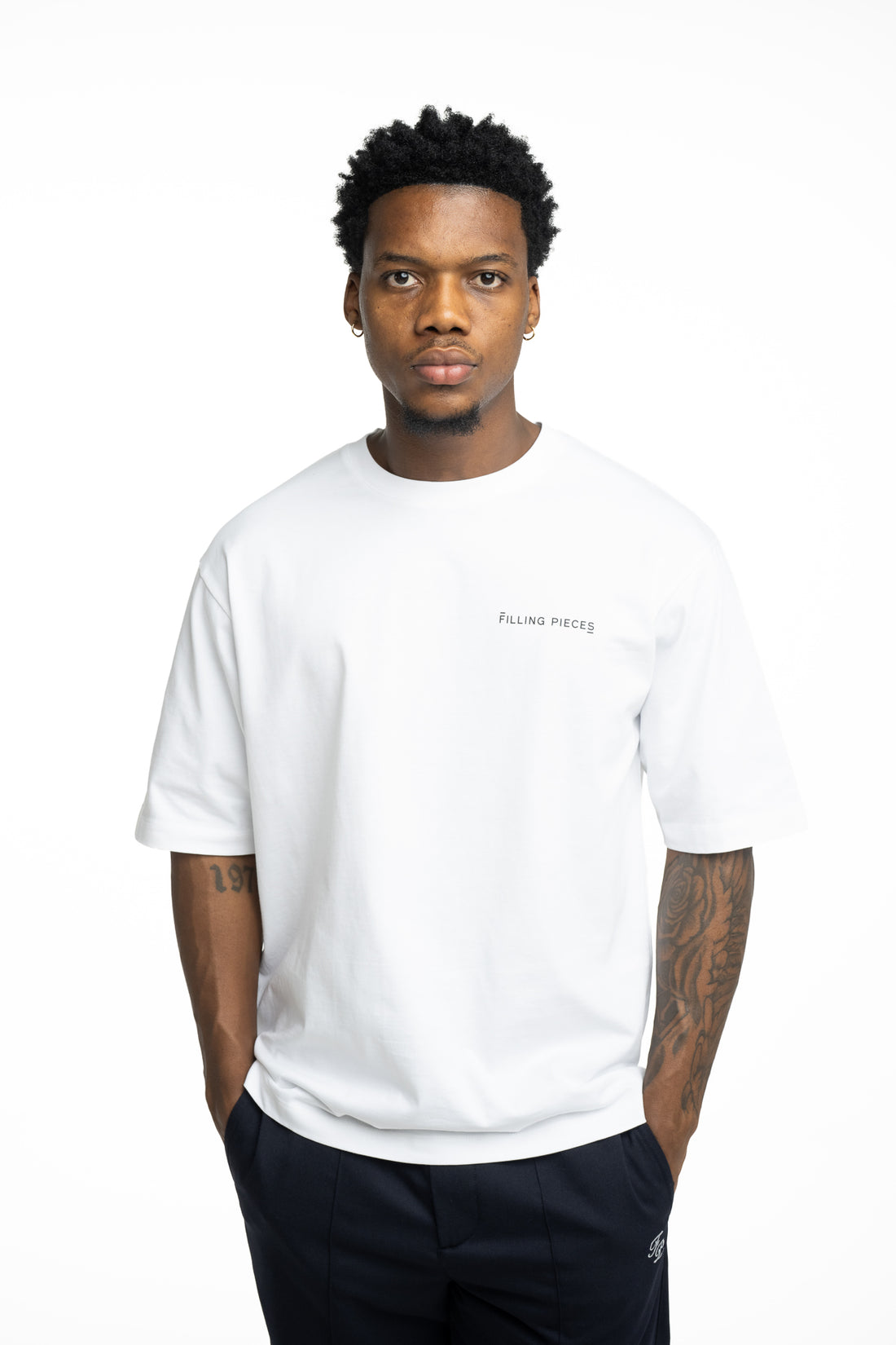 Filling Pieces Men's Boxy T Shirt White | 422420501127-110