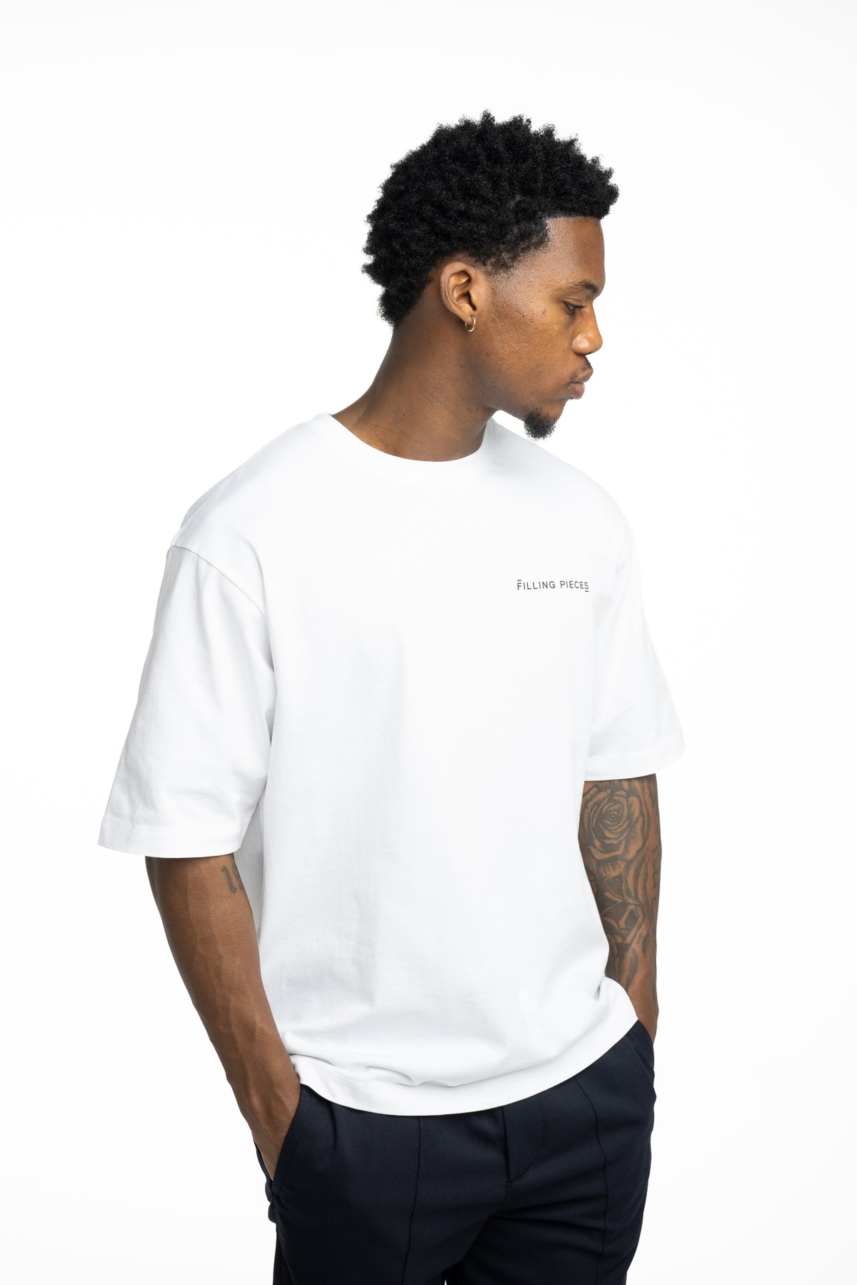 Filling Pieces Men's Boxy T Shirt White | 422420501127-110