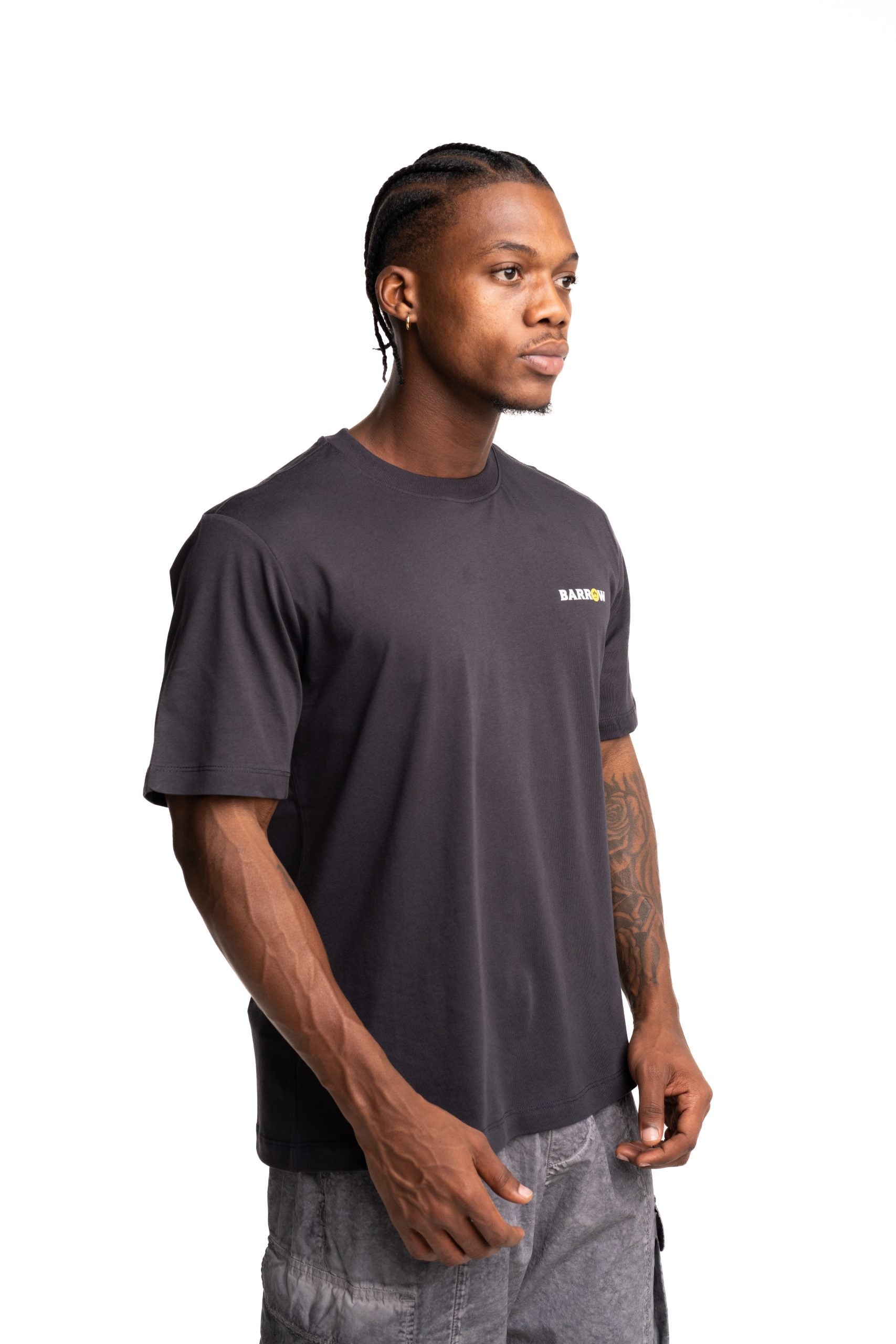 Barrow Men's Jersey T Shirt Asphalt | F5BWUATH127-251