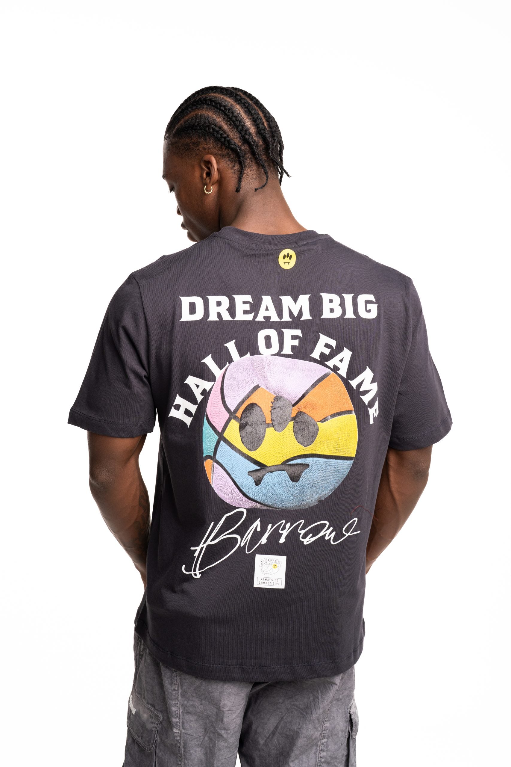 Barrow Men's Jersey T Shirt Asphalt | F5BWUATH127-251