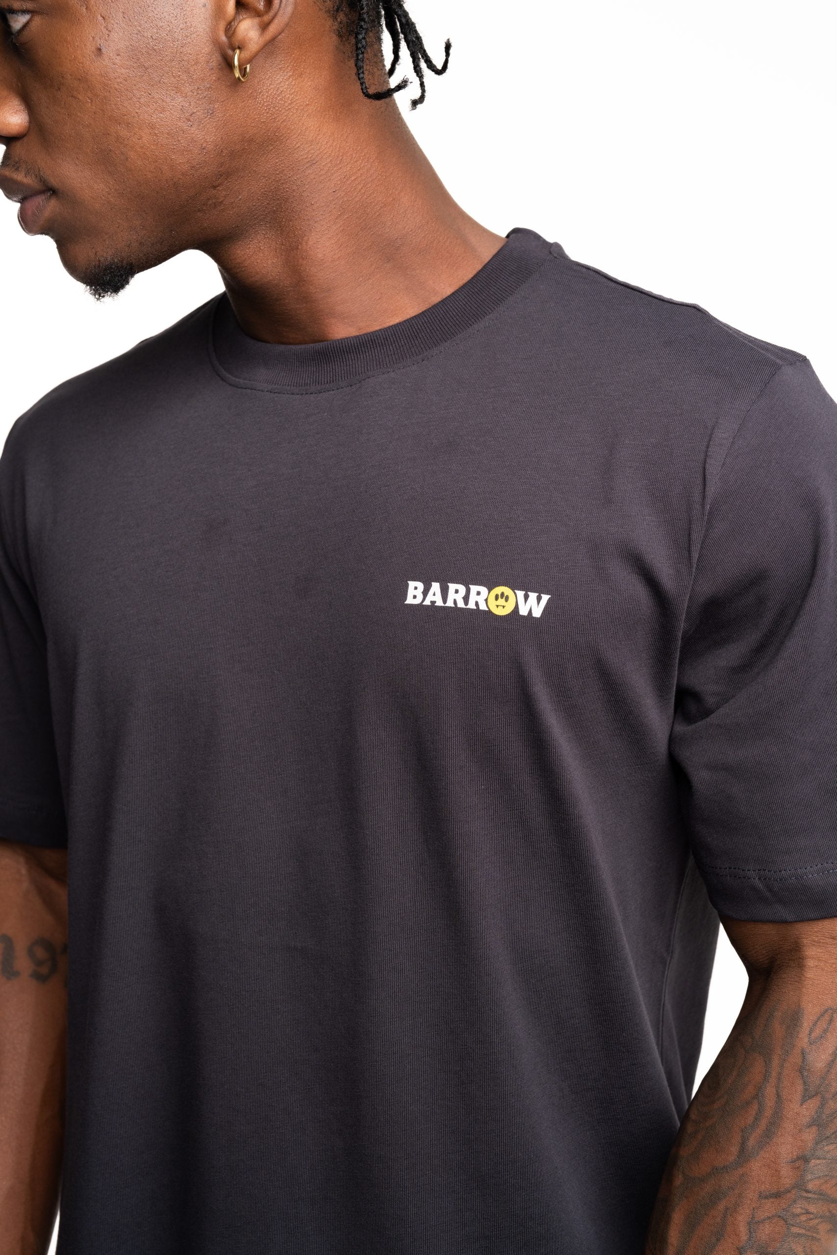 Barrow Men's Jersey T Shirt Asphalt | F5BWUATH127-251