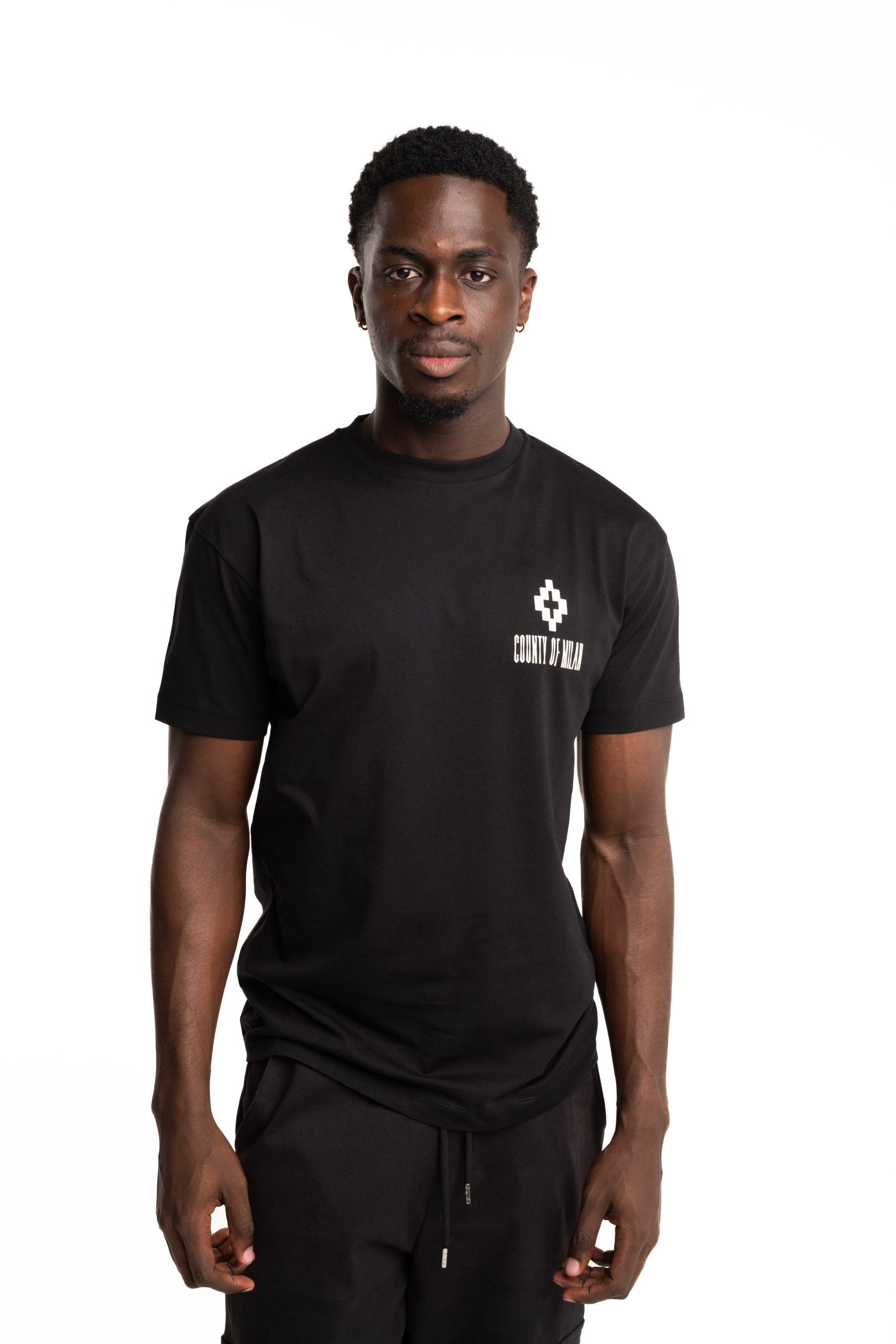 County Of Milan Men's Jersey T Shirt Black | F5CAMATH057-110