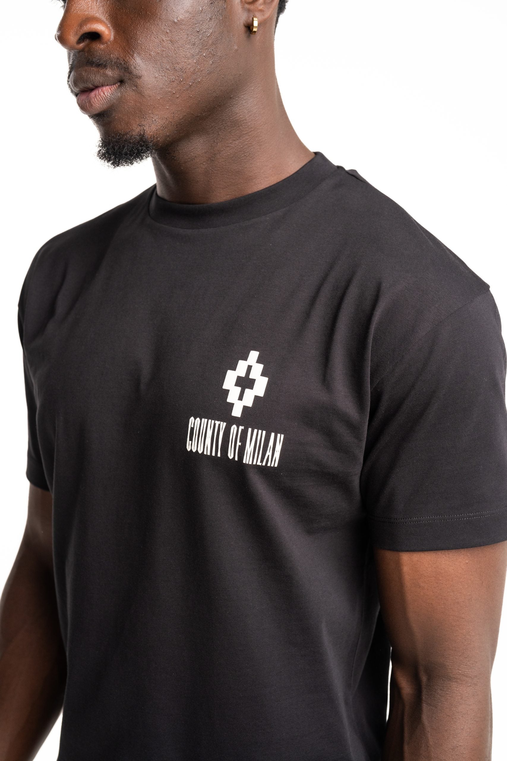 County Of Milan Men's Jersey T Shirt Black | F5CAMATH057-110