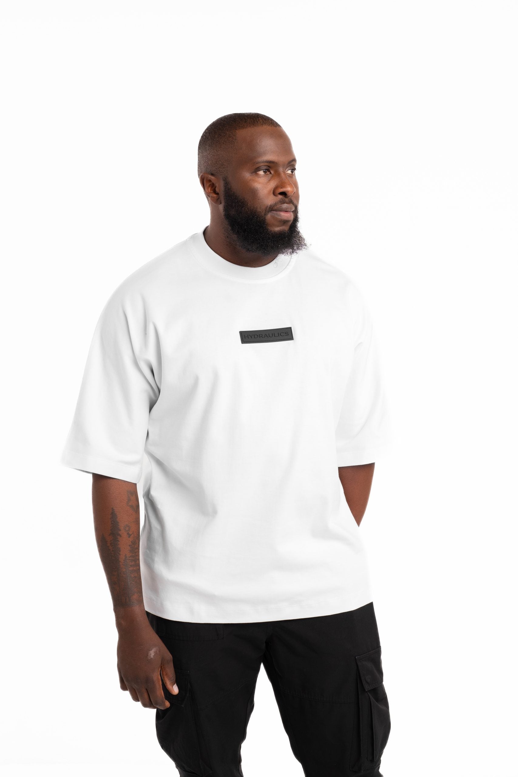 Hydraulics WATF Super Oversized Black Tonal Badge White