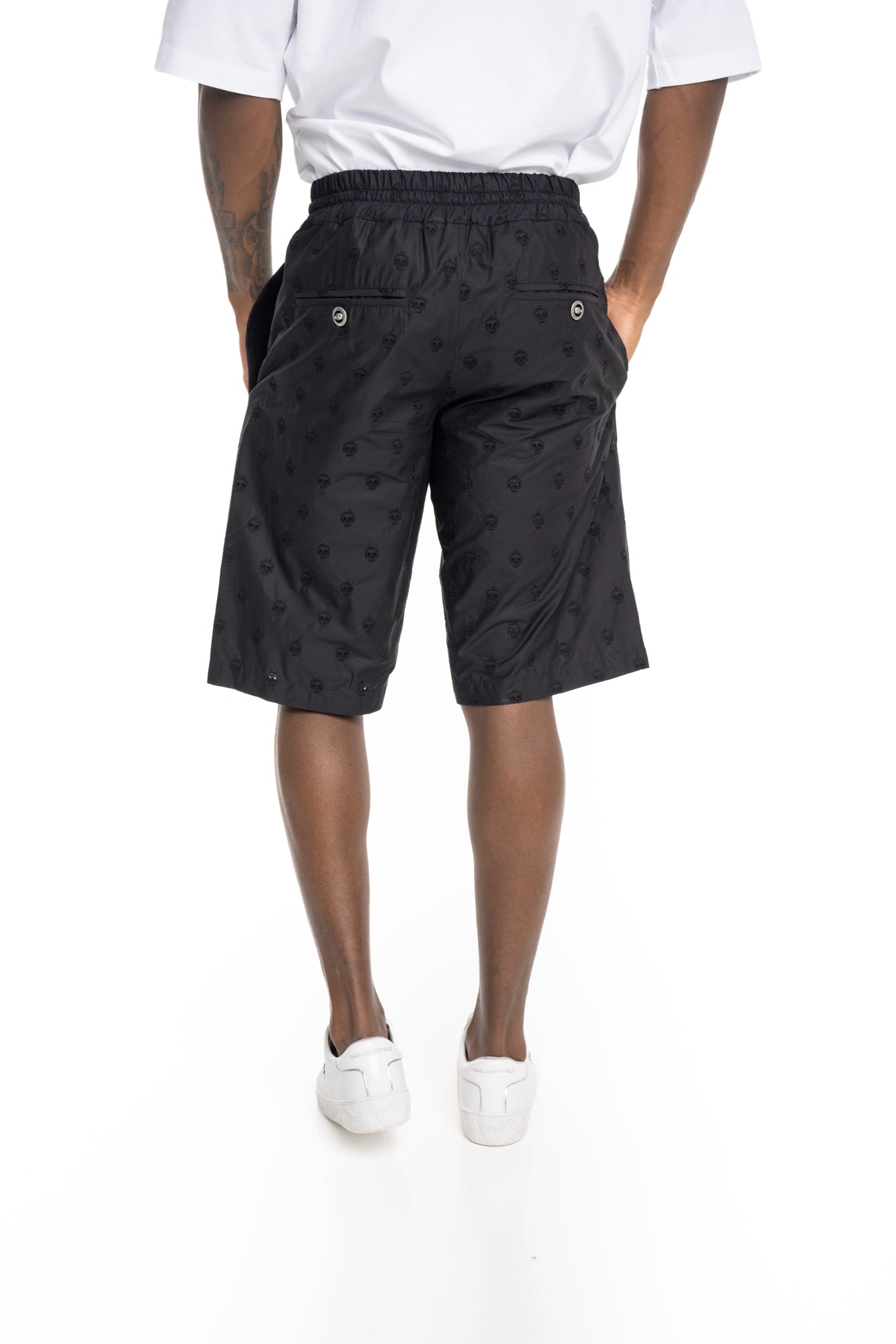 John Richmond Mens Bermuda Mettur | RMP26269BESV-Black