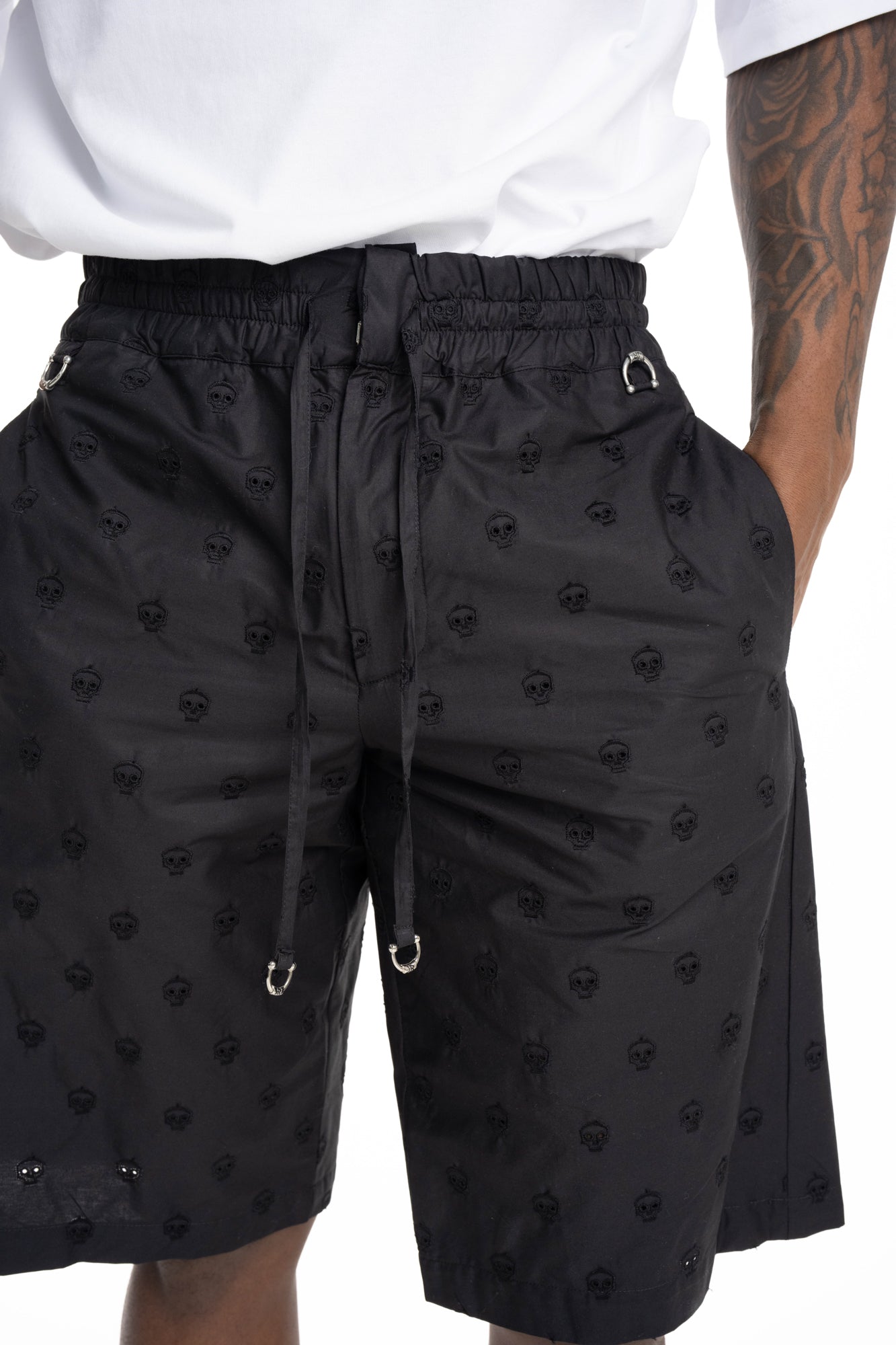 John Richmond Mens Bermuda Mettur | RMP26269BESV-Black