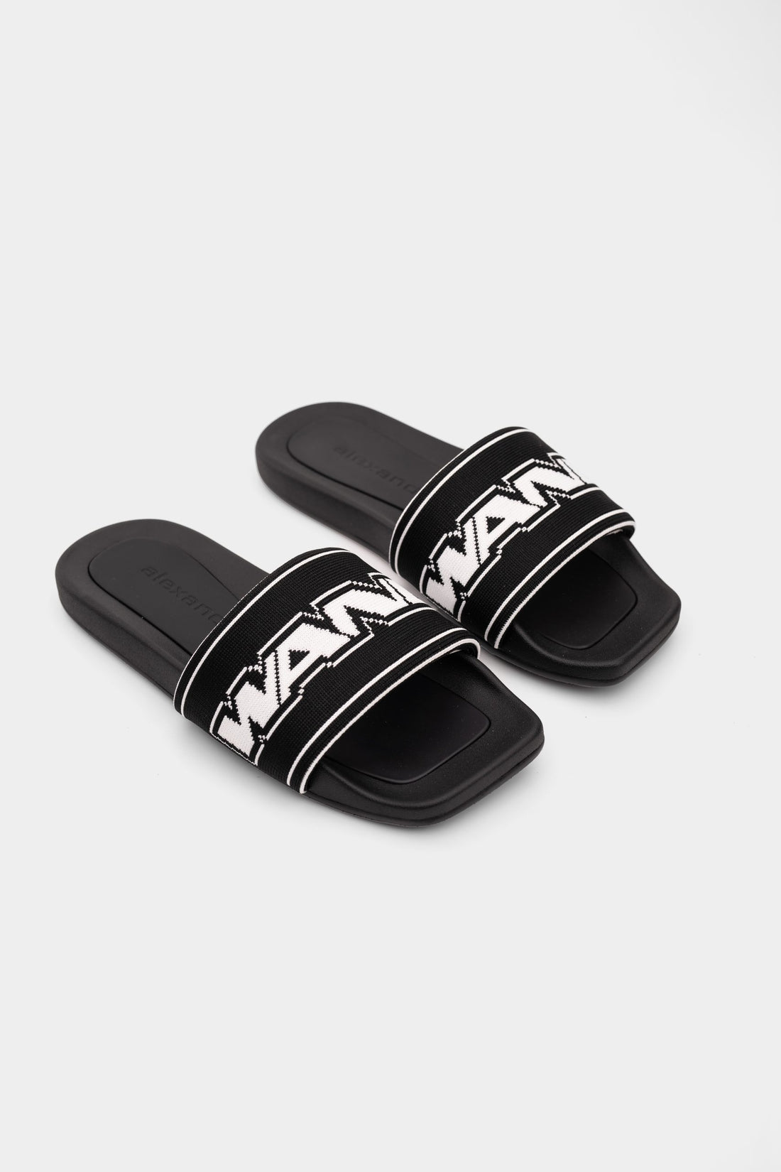 Alexander Wang AW Webbing Pool Slide Black | 30325S002-001